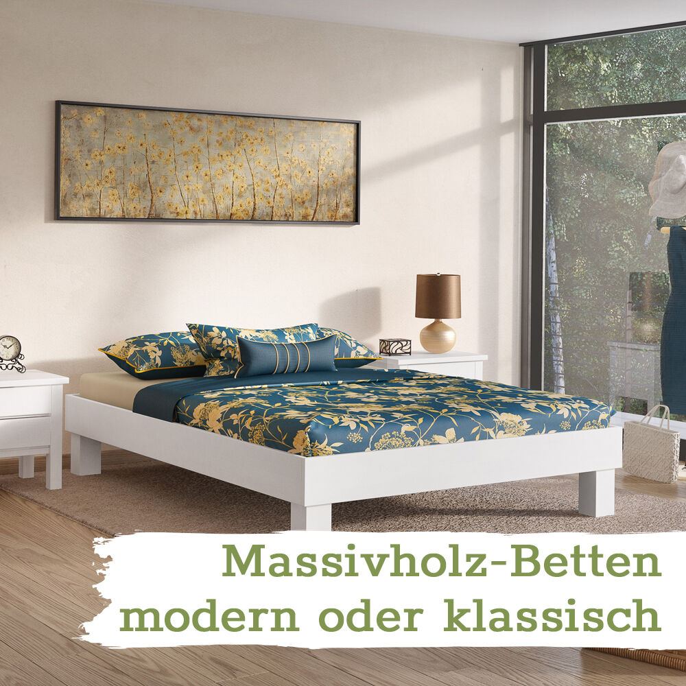 Massivholzbetten in großer Auswahl