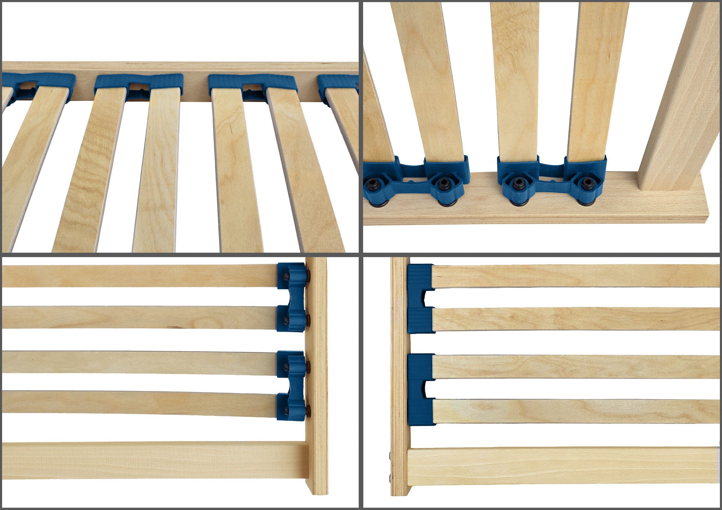 Holzlatten, Baumarkt, Klammern, Klemmverbindungsclip, Holzlattenbettsteg, Federholzrahmen stabil