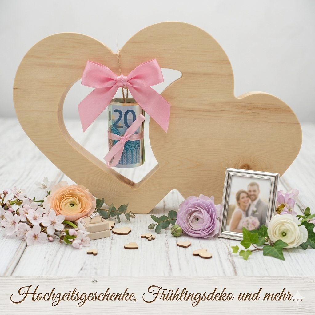 hochzeit, geschenke, deko, rahmen, blumen,