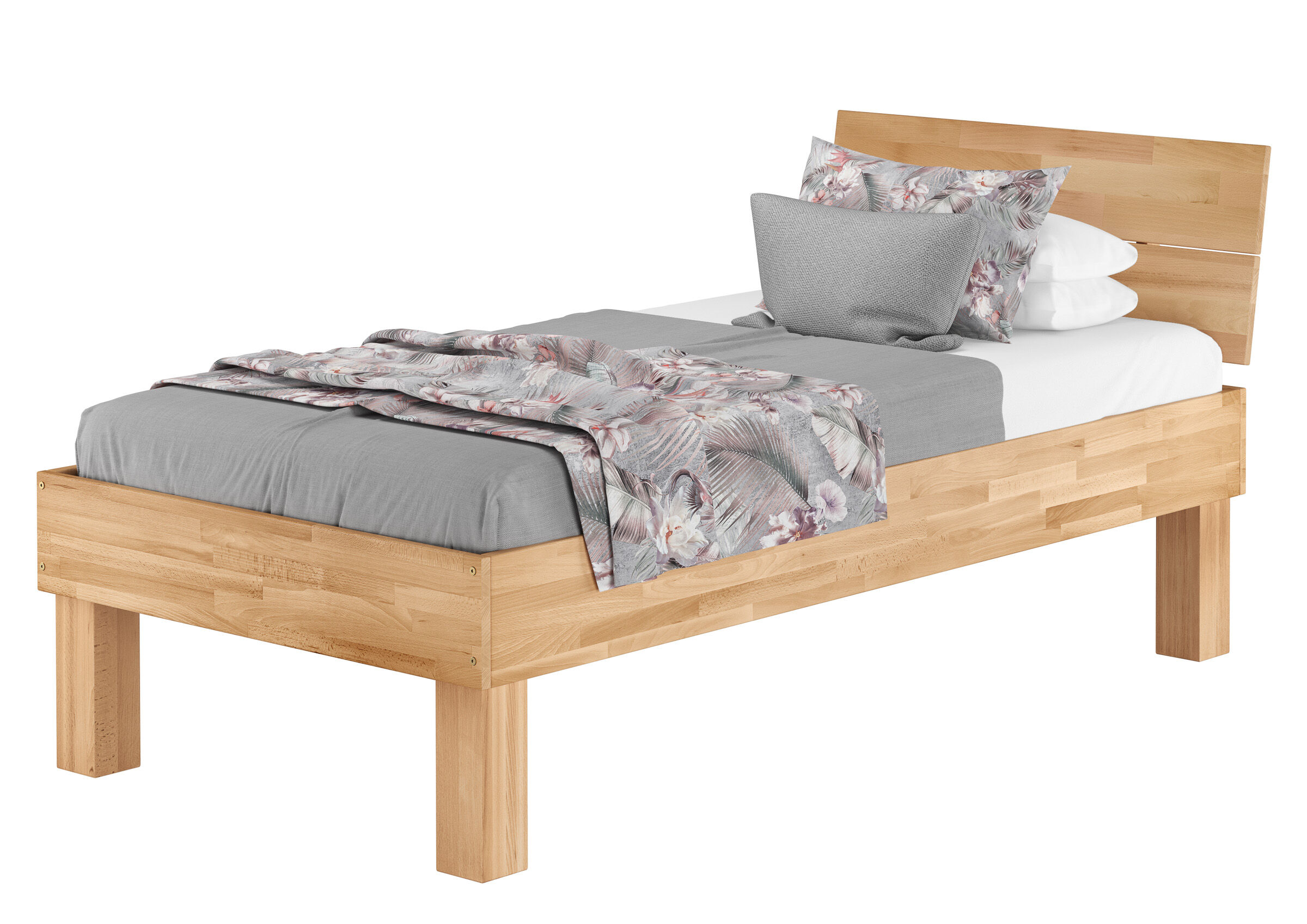 Letto futon Wooden Nature 03 in faggio massello, oliato - 140 x 200 cm Letto futon Wooden Nature 03 in faggio massello, oliato - 140 x 200 cm