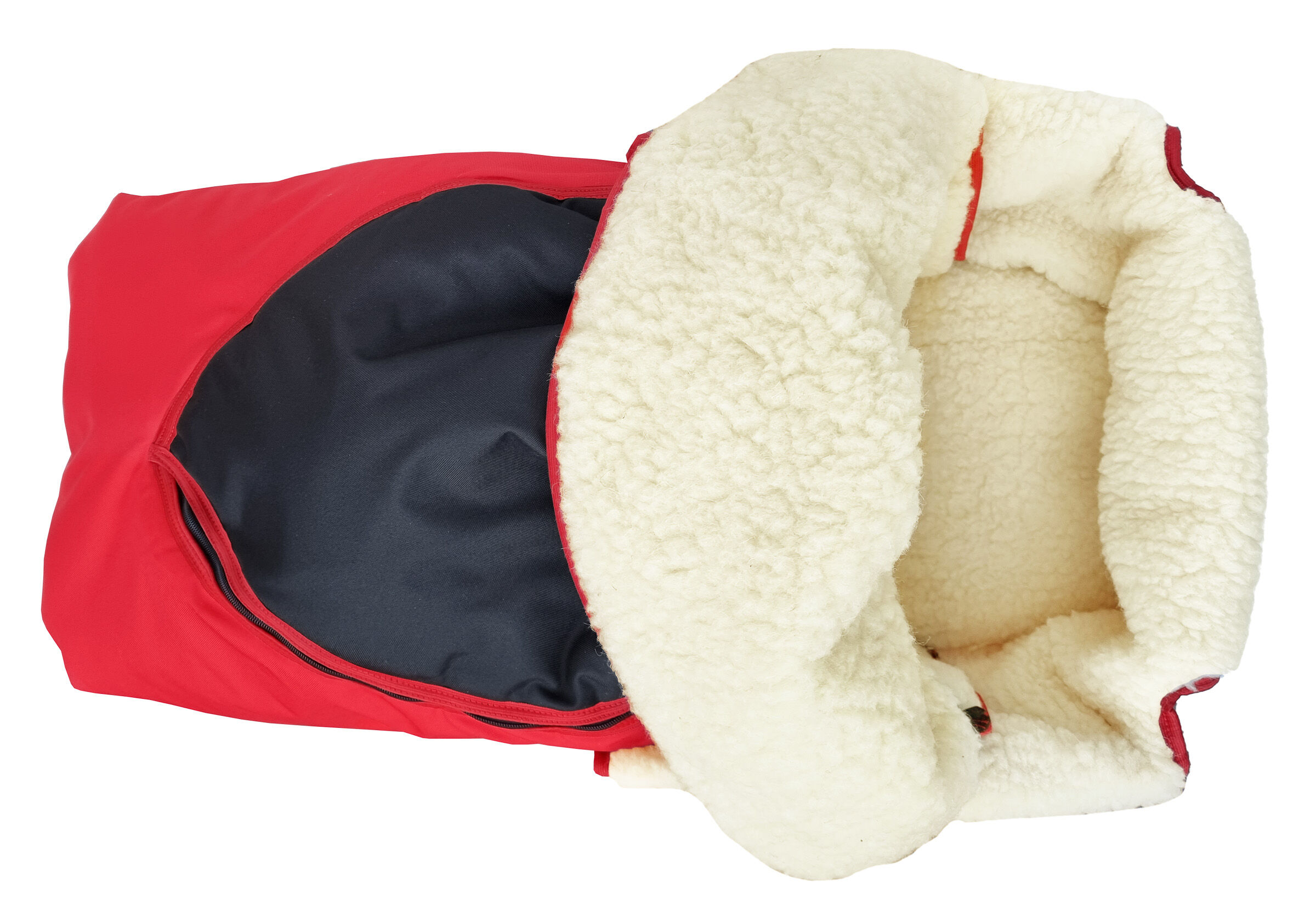 Winterstiefel, Samtfutter, rote Außenhülle, Schafwoll-Futter, Stiefel mit Pelz Innenfutter, Kleinkinderfußsack