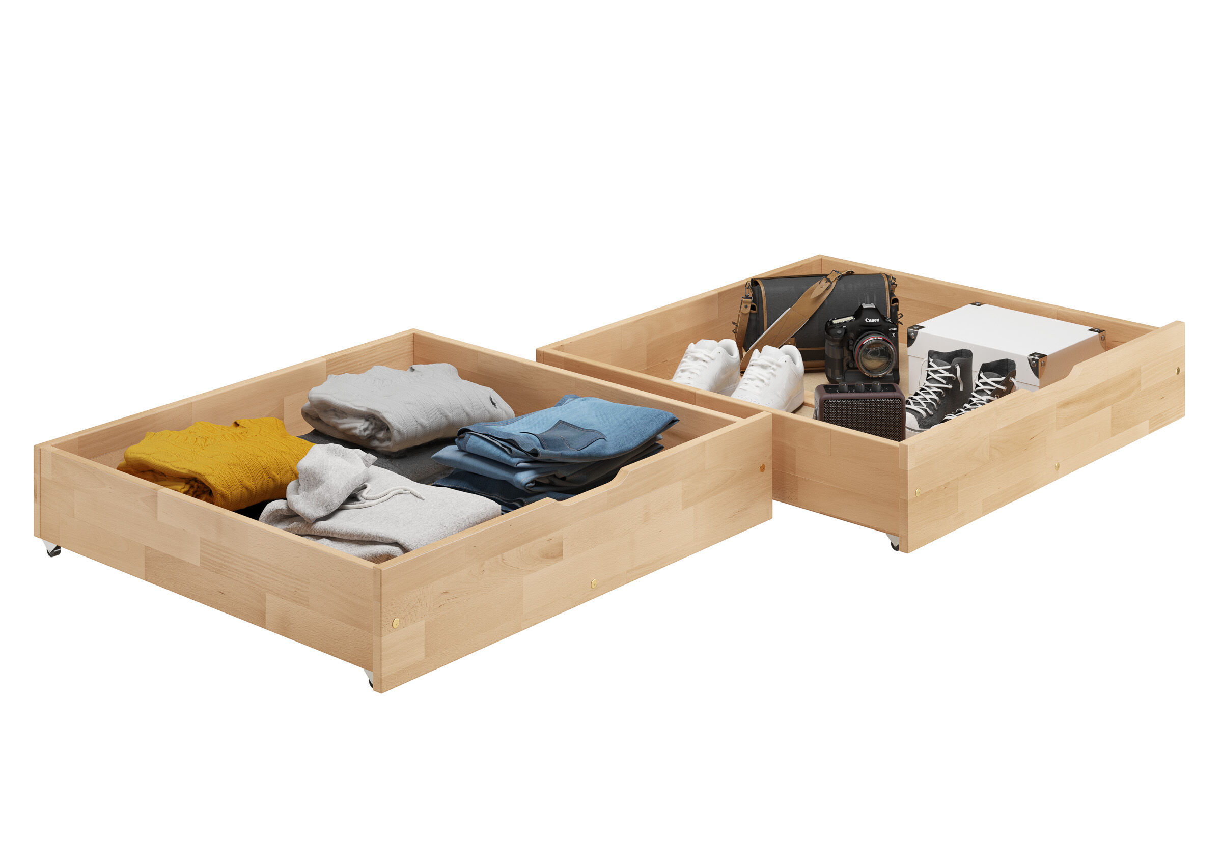 Kleiderschublade, Aufbewahrung, Holzschublade, Kleiderset, Kofferung, Bettboxen für Etagenbett