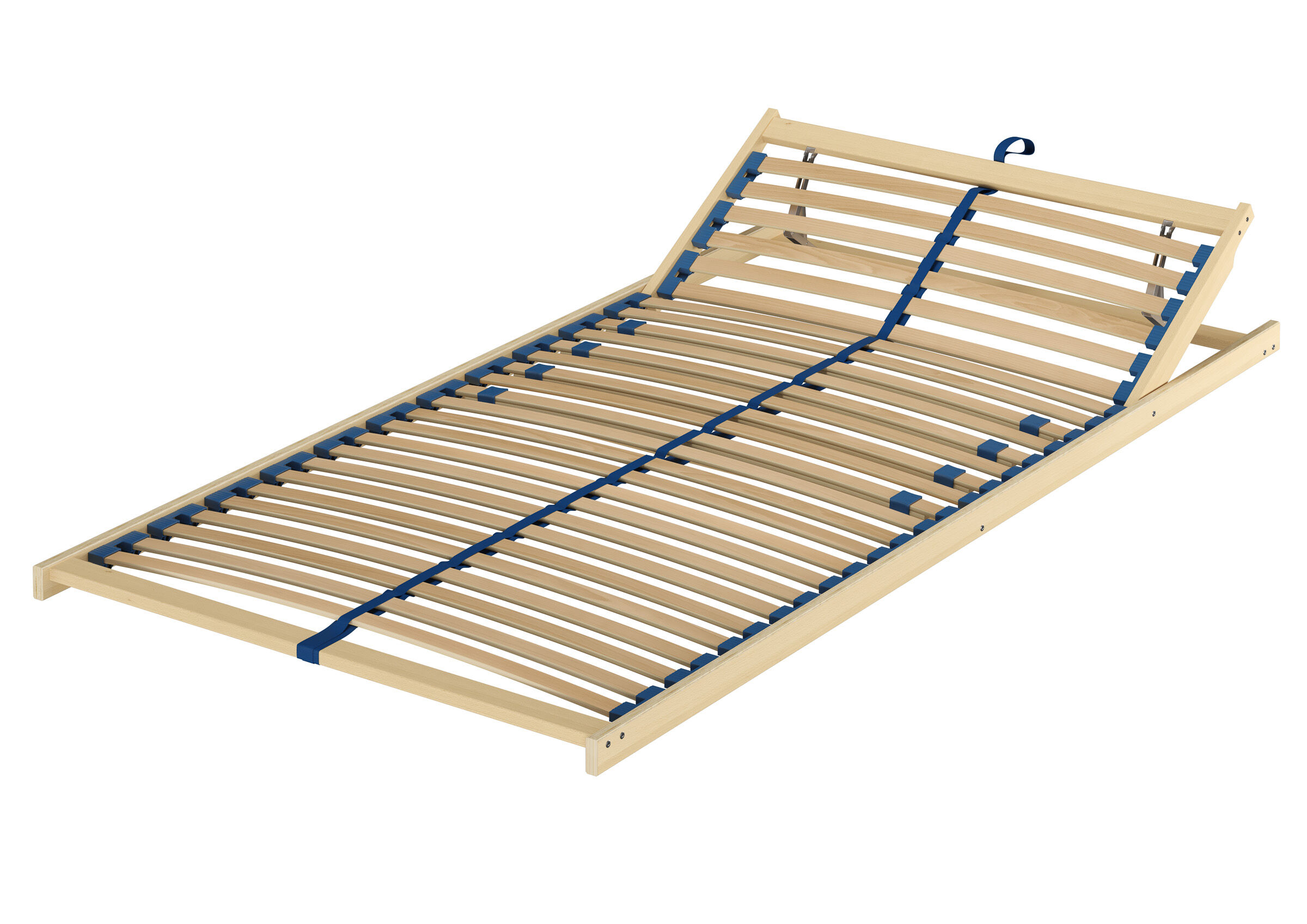 Bettrahmen, Holzbettrost, Lattenrost, verstellbar, Sommerschlaf, Federholzrahmen Kopfteil verstellbar
