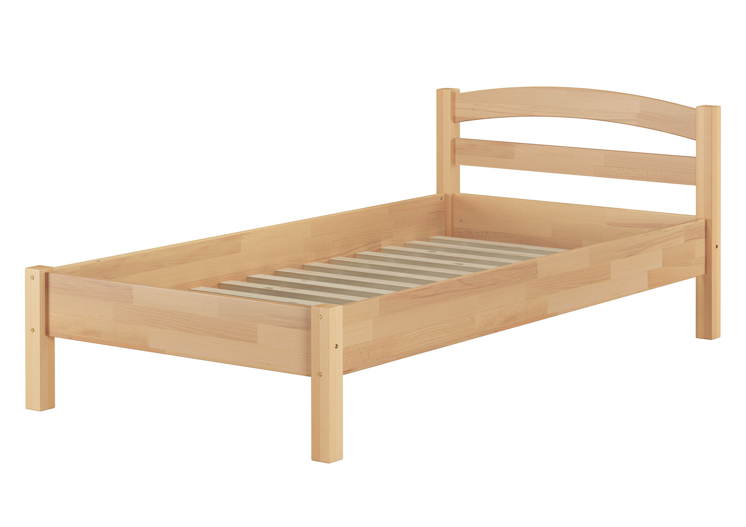 Kinderbett, Holz, Naturholz, Lattenrost, Einzelbett, Massivholzmöbel online