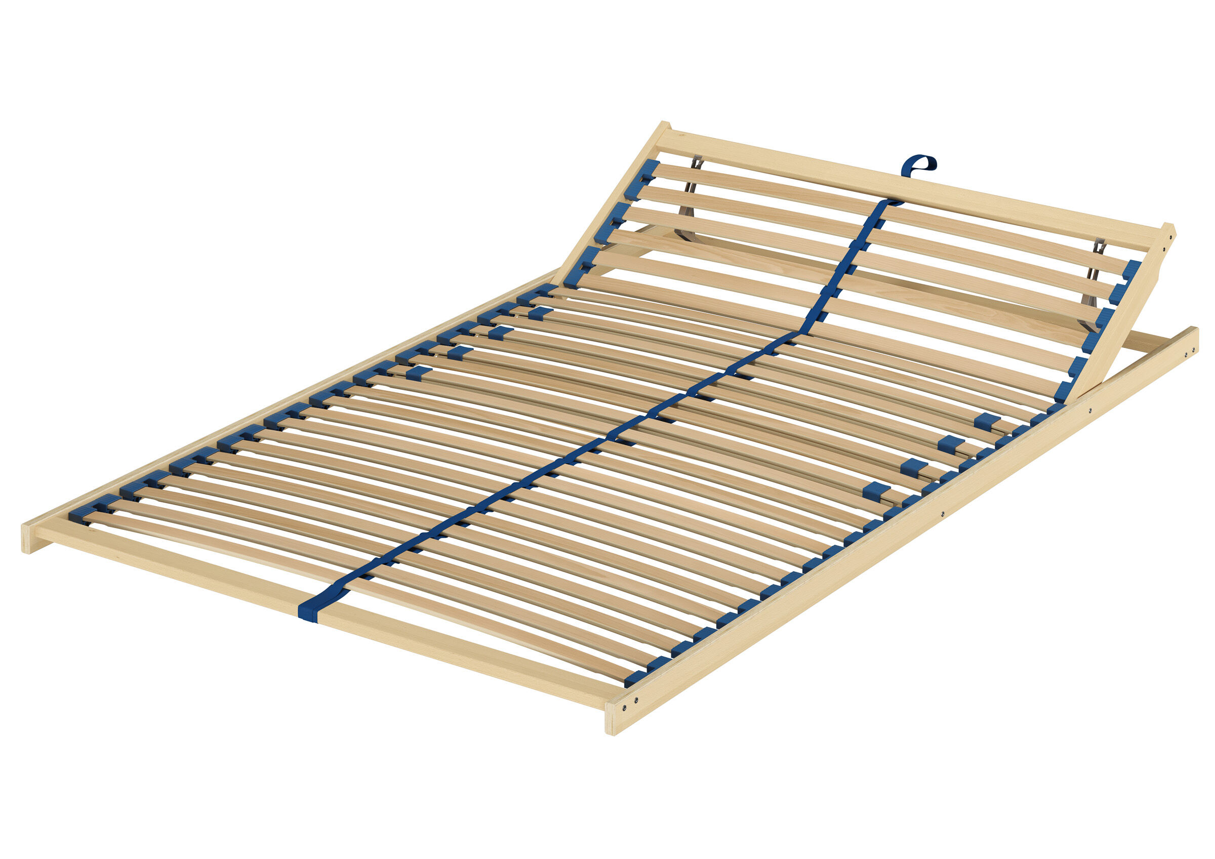 Bettrahmen, Lattenrost, Doppelbett, Holz, Verstellbar, Federholzrahmen Kopfteil verstellbar