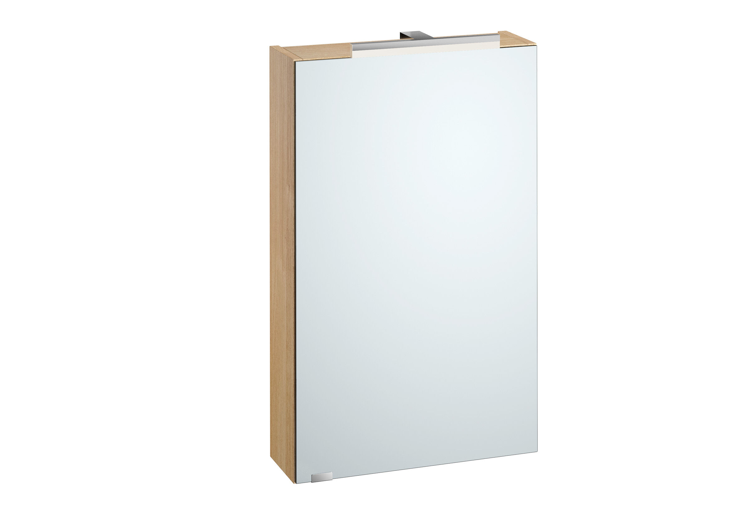 Hängeschrank Eiche Dekor mit Licht und Spiegel Spiegelschrank mit Licht Eiche Dekor