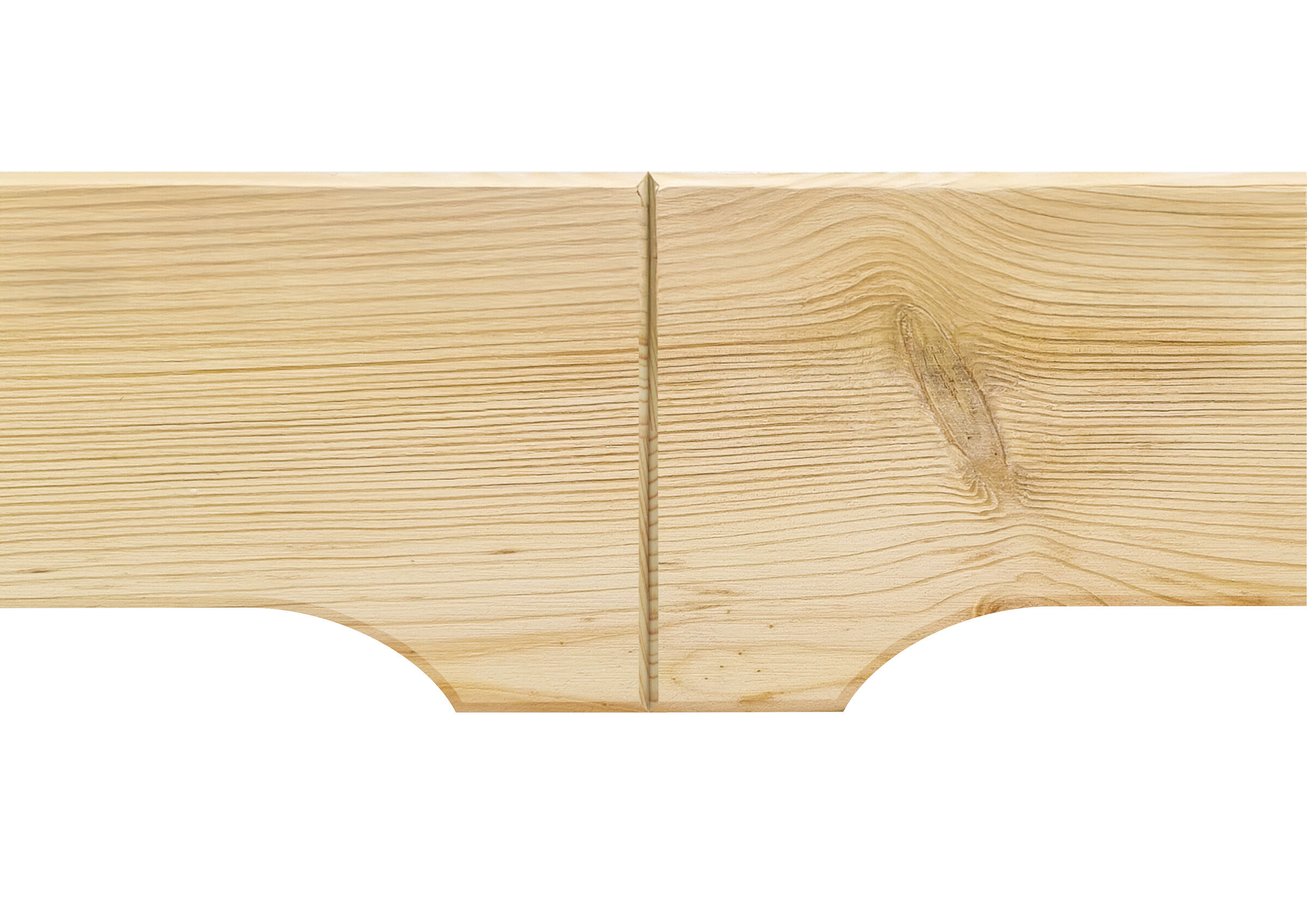 Fuß des Holzbettes 100x220 Detailbild des Fußes des Holzbettes 100x220