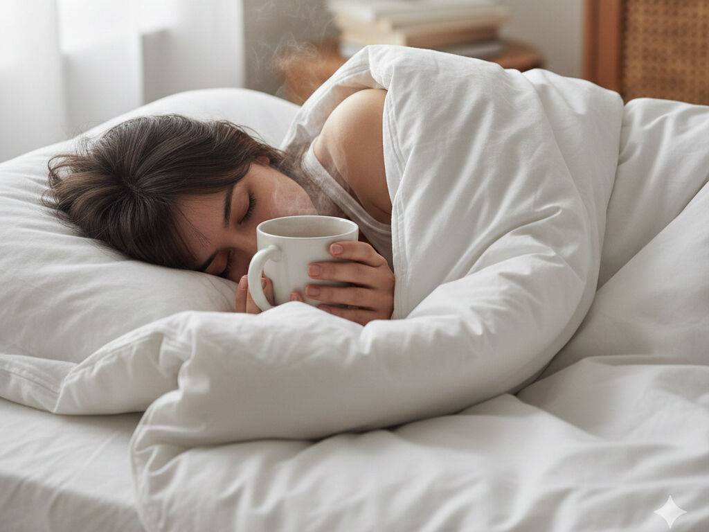 Decke, Gesicht, Person, Kaffee, Kaffeetasse,