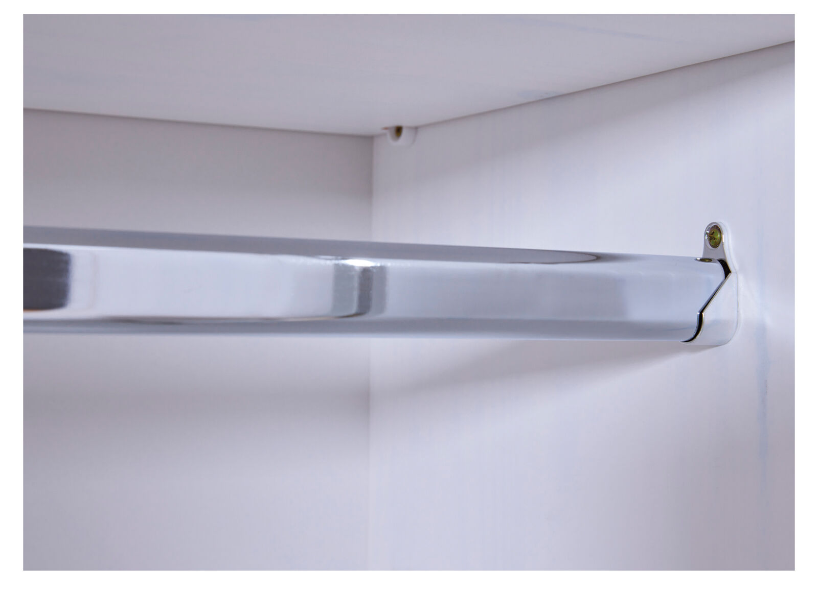 Schiebetürstange, Rollladenstange, Chrome, Metall, Beschläge, Kleiderstange Bauernschrank Hedda
