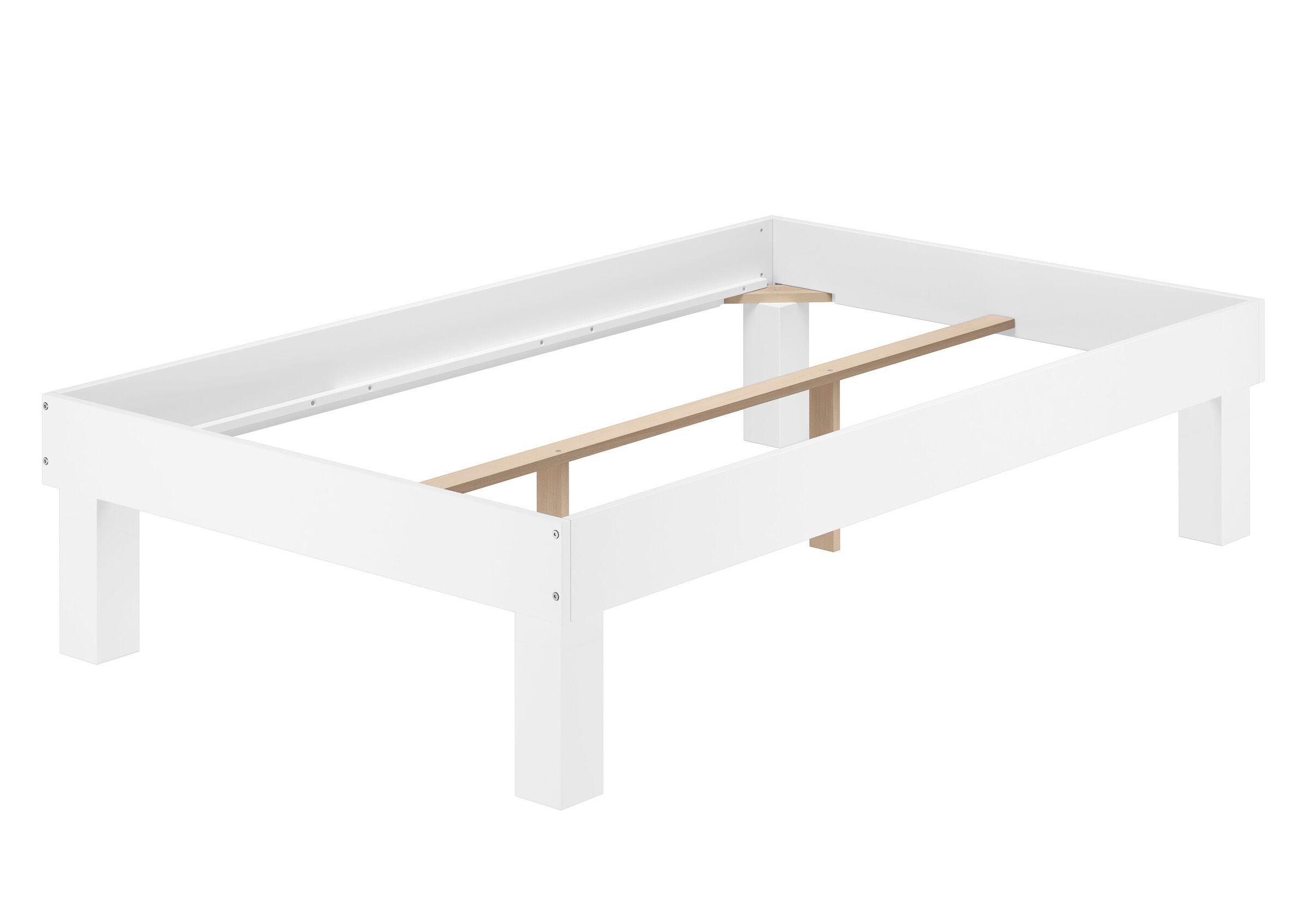 Kaffeetisch, Mobiliar, Tabelle, Breites Holzbett 120x220 aus Buche