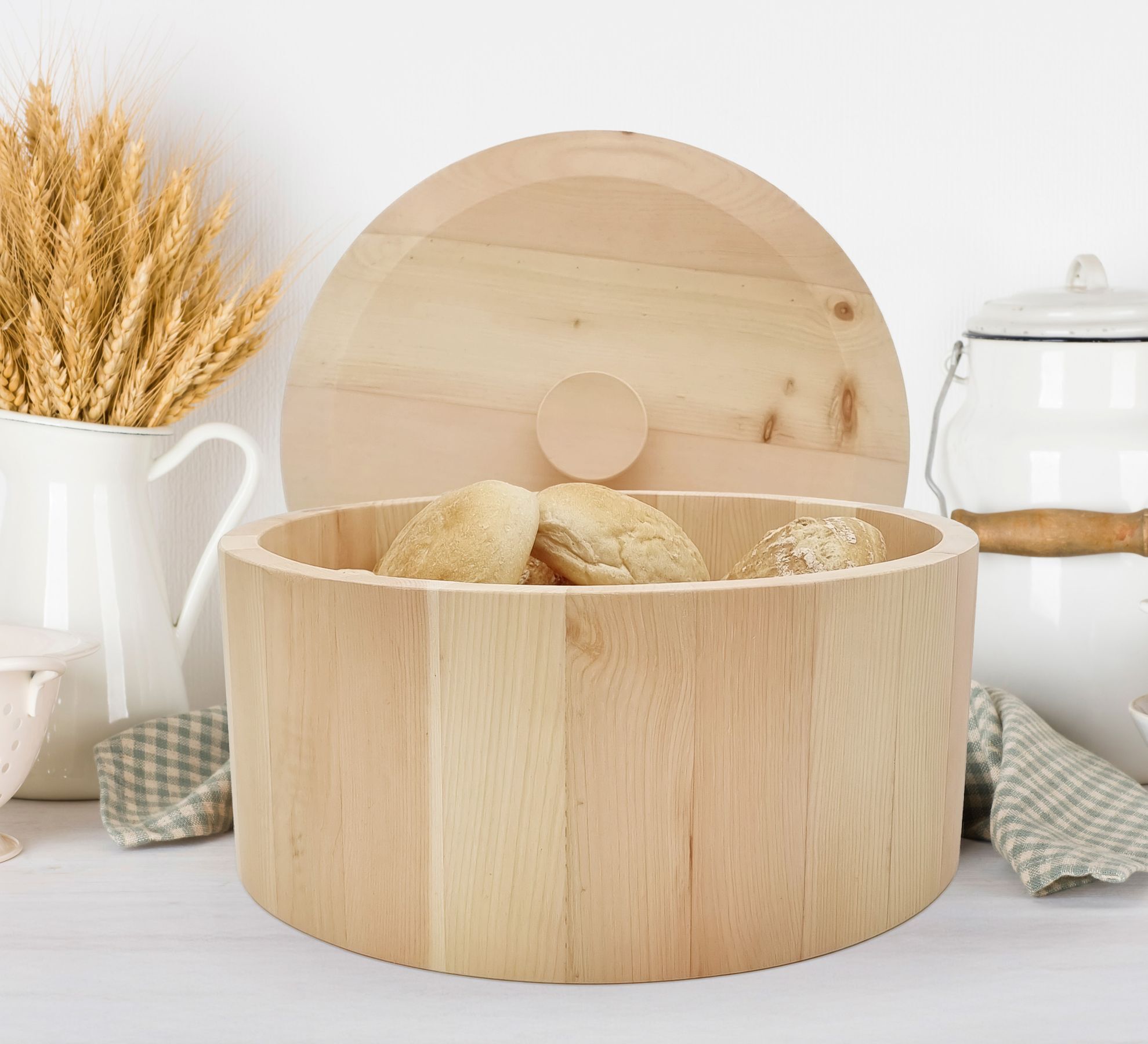 Holzkasten, Brotkorb, Holz, Brot, Kuchenbox, Brotkorb aus Zirbenholz