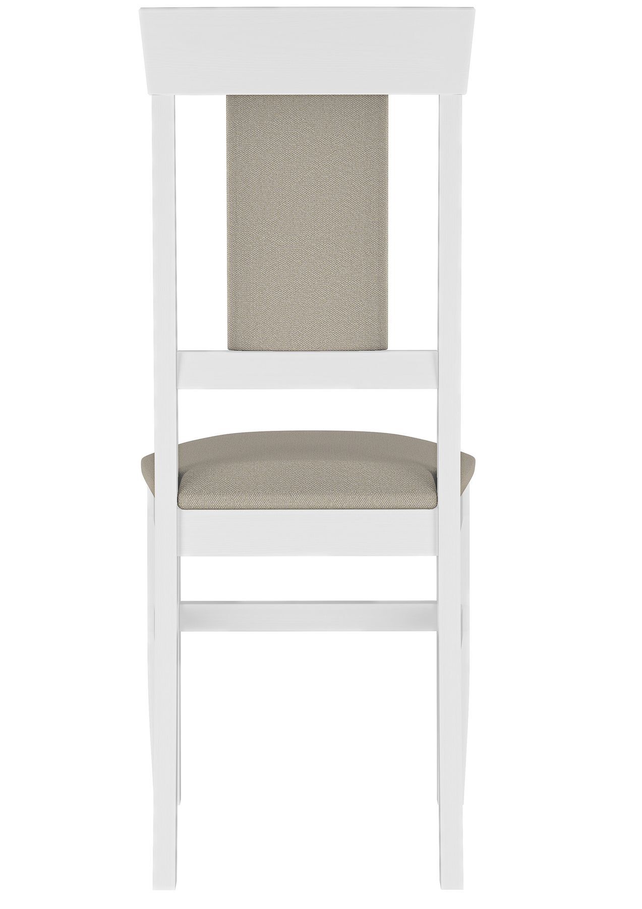 stuhl, stuhlfach, holzstuhl, weiße farbe, beige polsterung, weißer Stuhl taupe