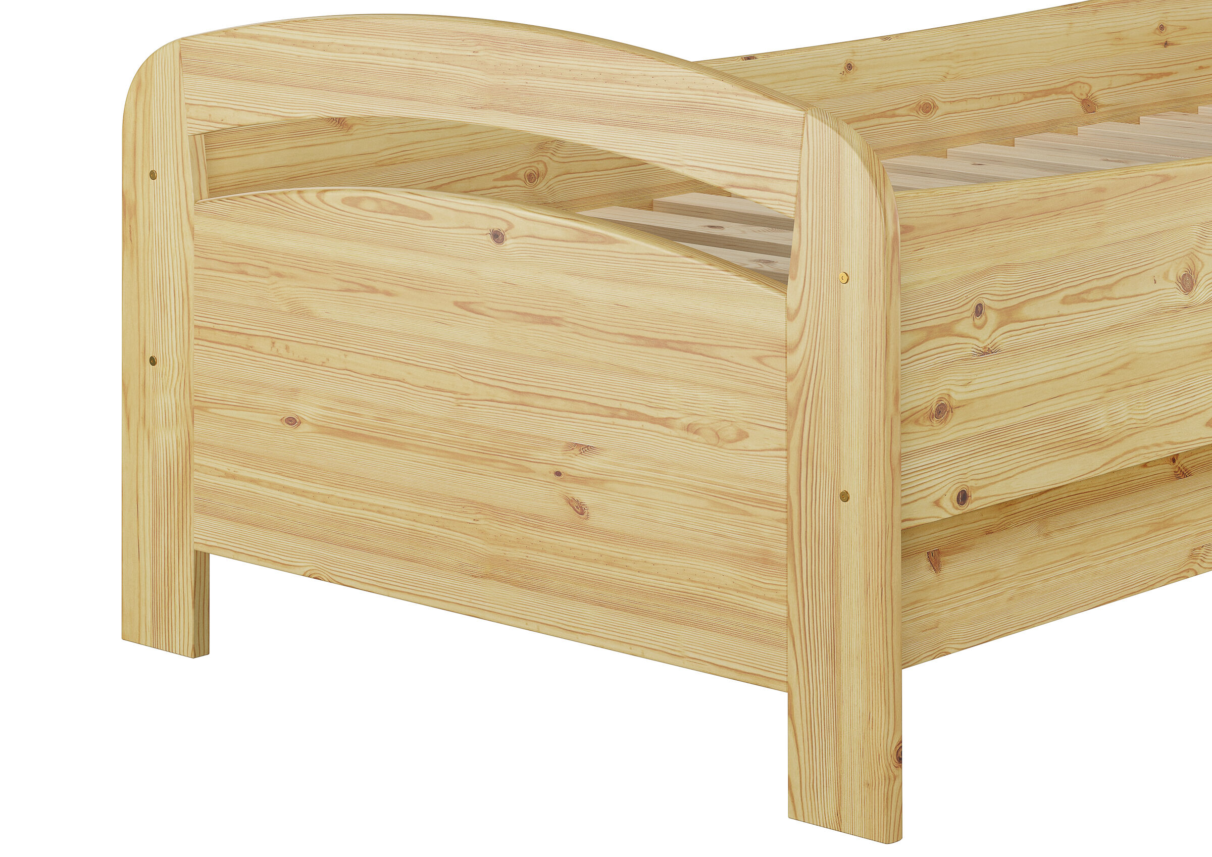 holz, bett, lattenrost?, korpus?, naturholz, Fußteil Kiefer natur
