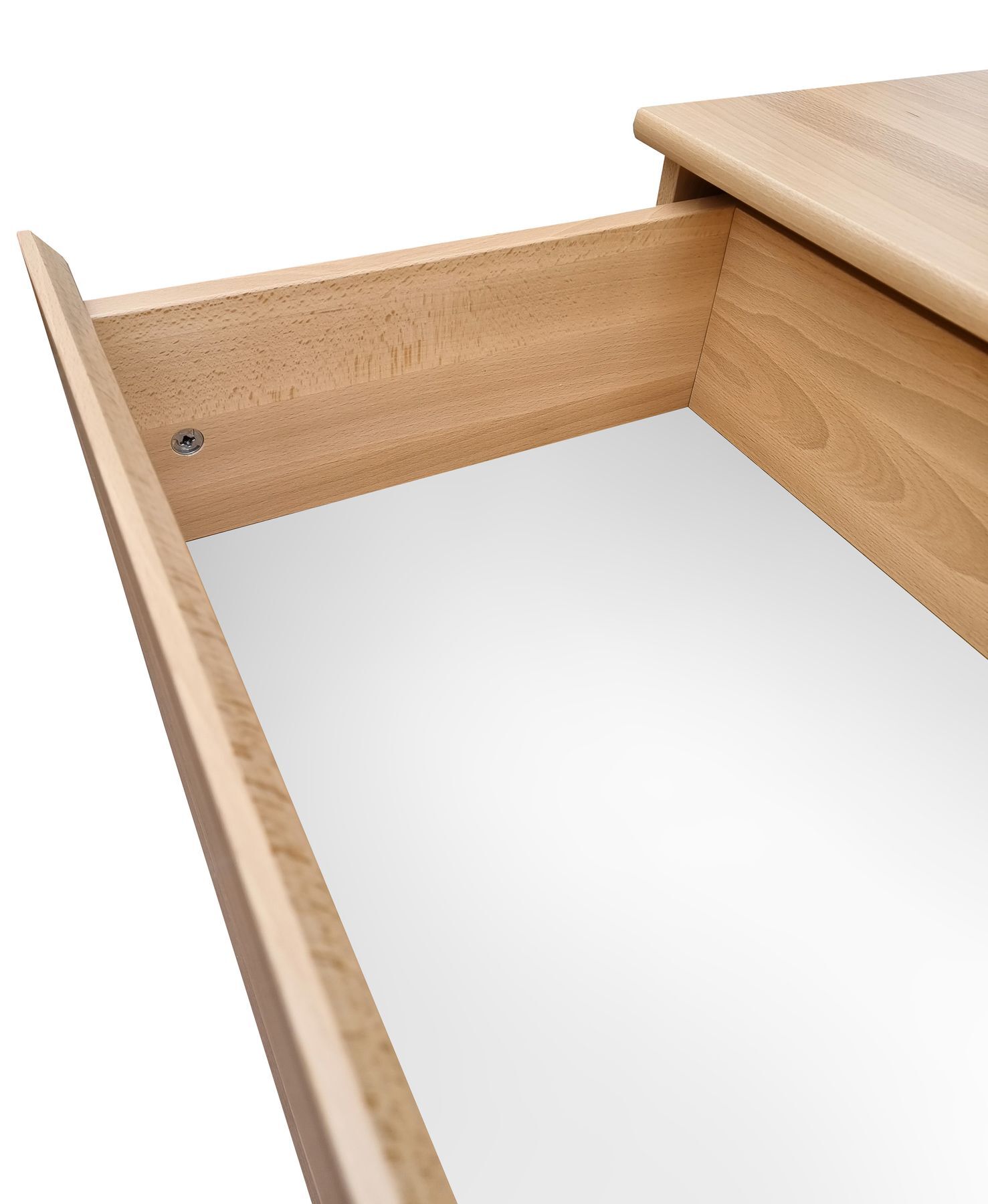 Holz, Schreibtisch, Schubkasten, Spiegel, Kante, Schubladenauszug-Massivholz