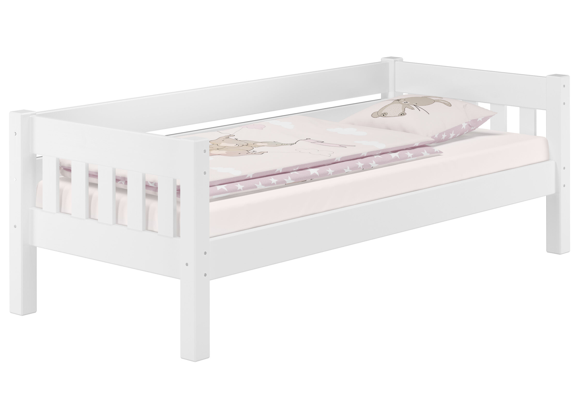 Kinderbett, Etagenbett, Weißes Bett, Schlafeinrichtung, Matratze/Lattenrost, Holzbett Kinder weiß wie couch