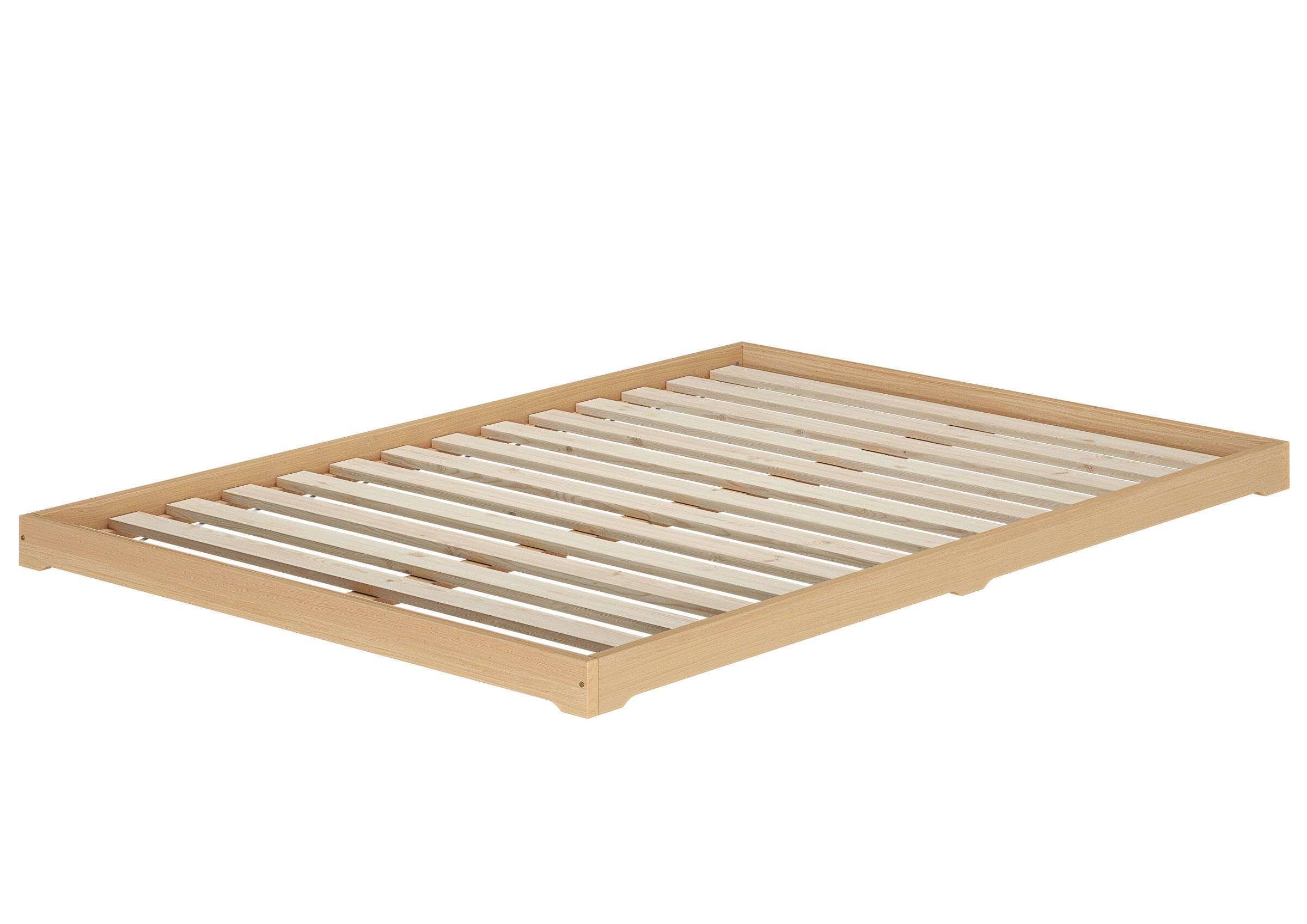 Niederflurbett Studentenbett Teenagerbett 140x200 Buche Massivholz mit wählbarem Zubehör V-60.66-14