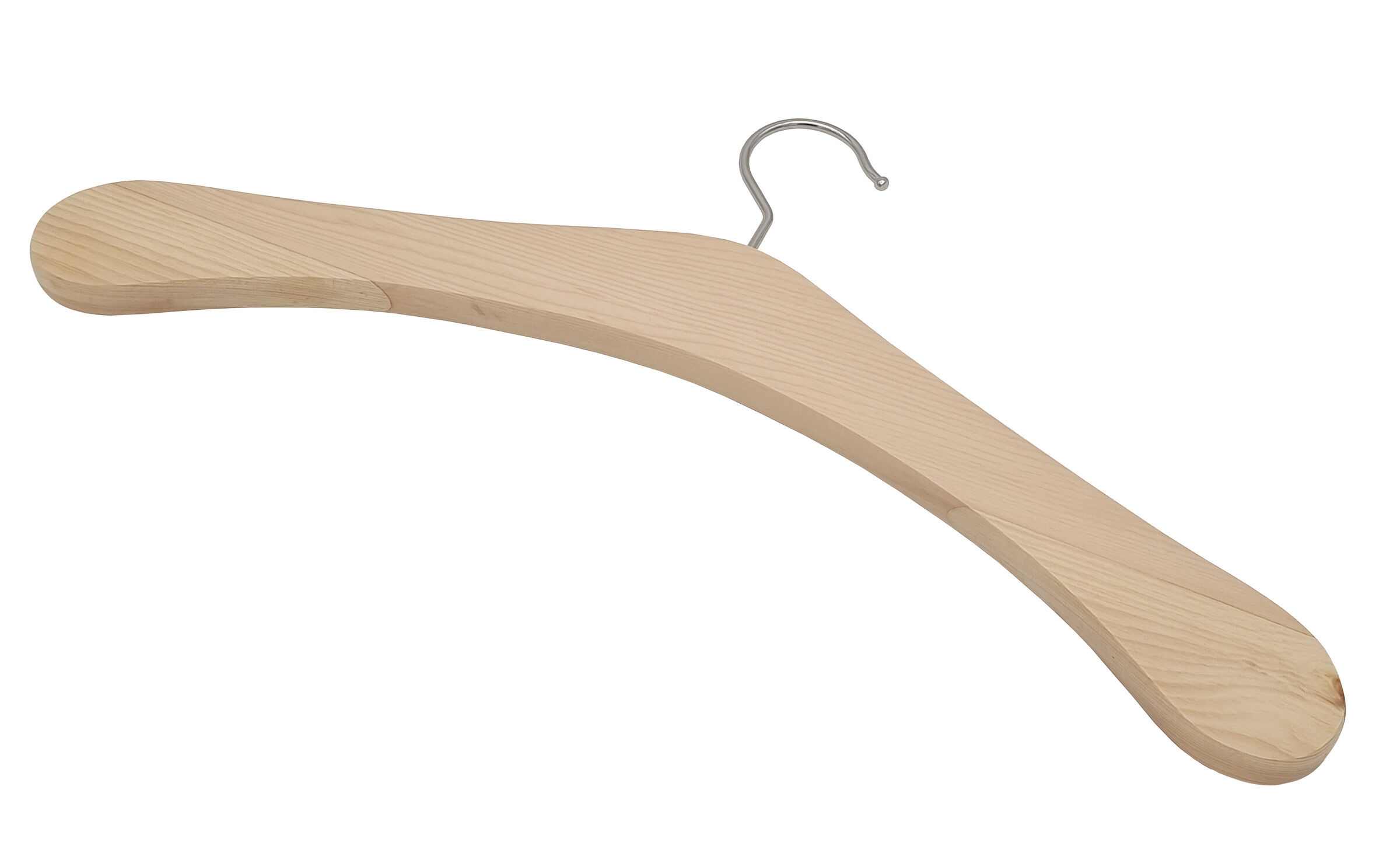 Holzkleiderbügel, Kleiderbügel, Holz, Naturholz, Haken, stabiler Zirbenkleiderbügel