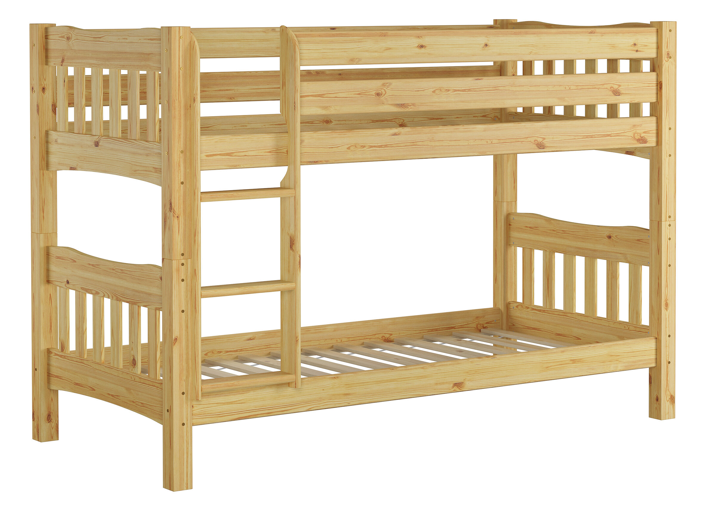 Holzbett, Etagenbett, Kieferholz, natur, Schublade?, Gästebett Kiefer natur