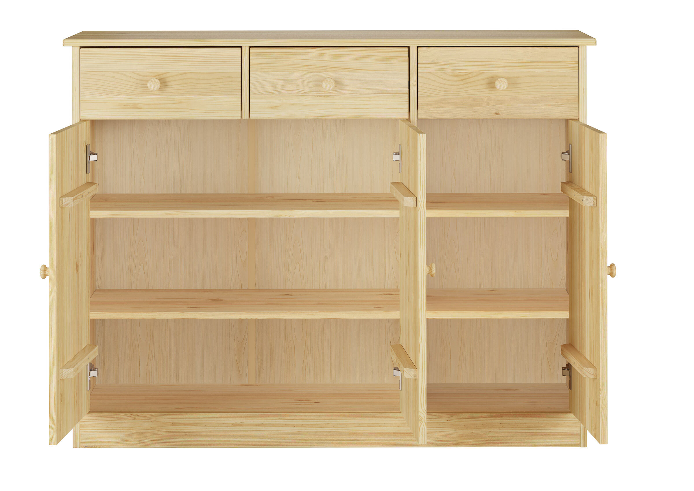 Küchenschrank, Schränkchen, Holz, Schubladen, Regalboden, Detailbild der Kommode
