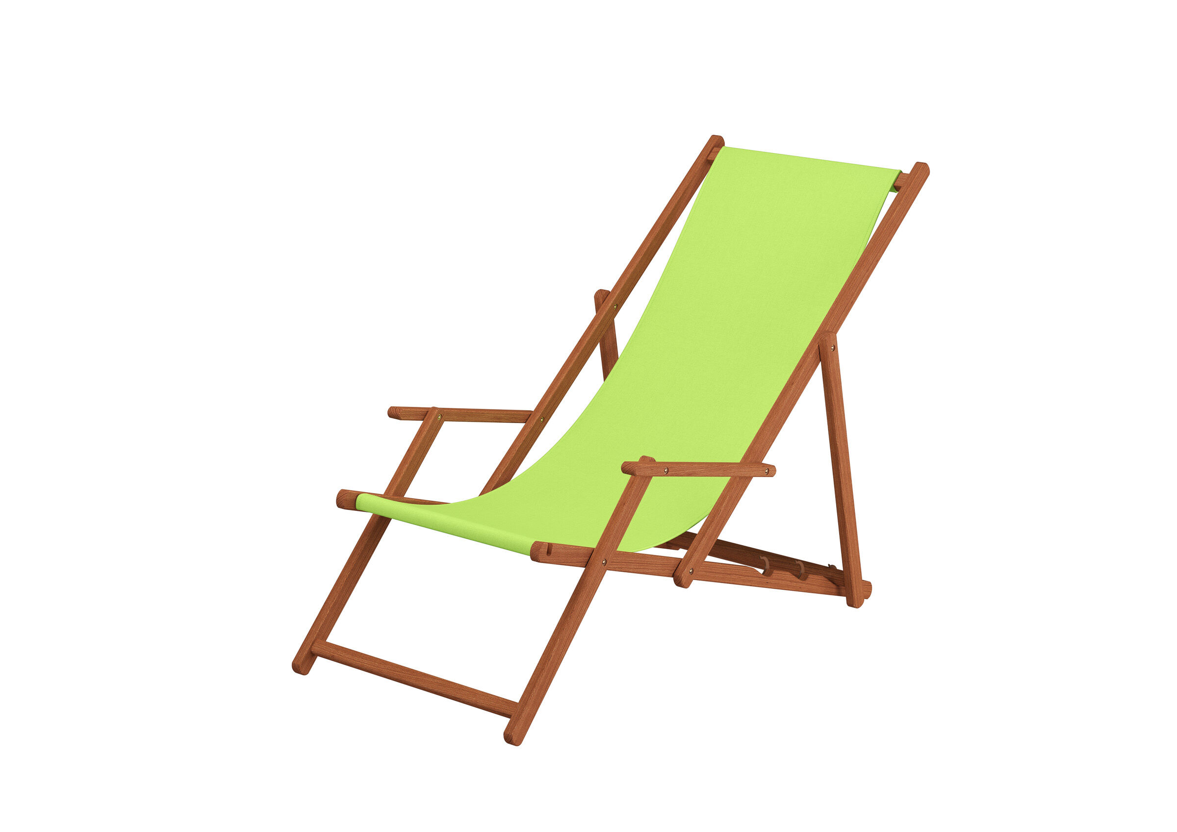 Loungechair, Hängemattensessel, Holzrahmen, Limette_grün, Klappstuhl, Partystuhl mit Stofffarbe Pistazie