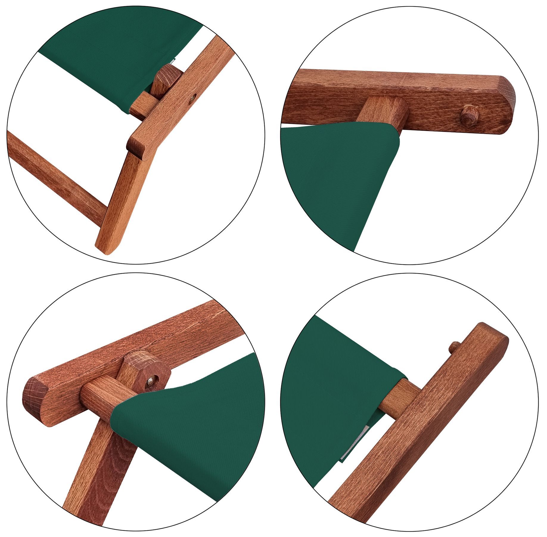 holz, stuhl, grün, holzstativ, sitzbezug, Fußteil im Detail
