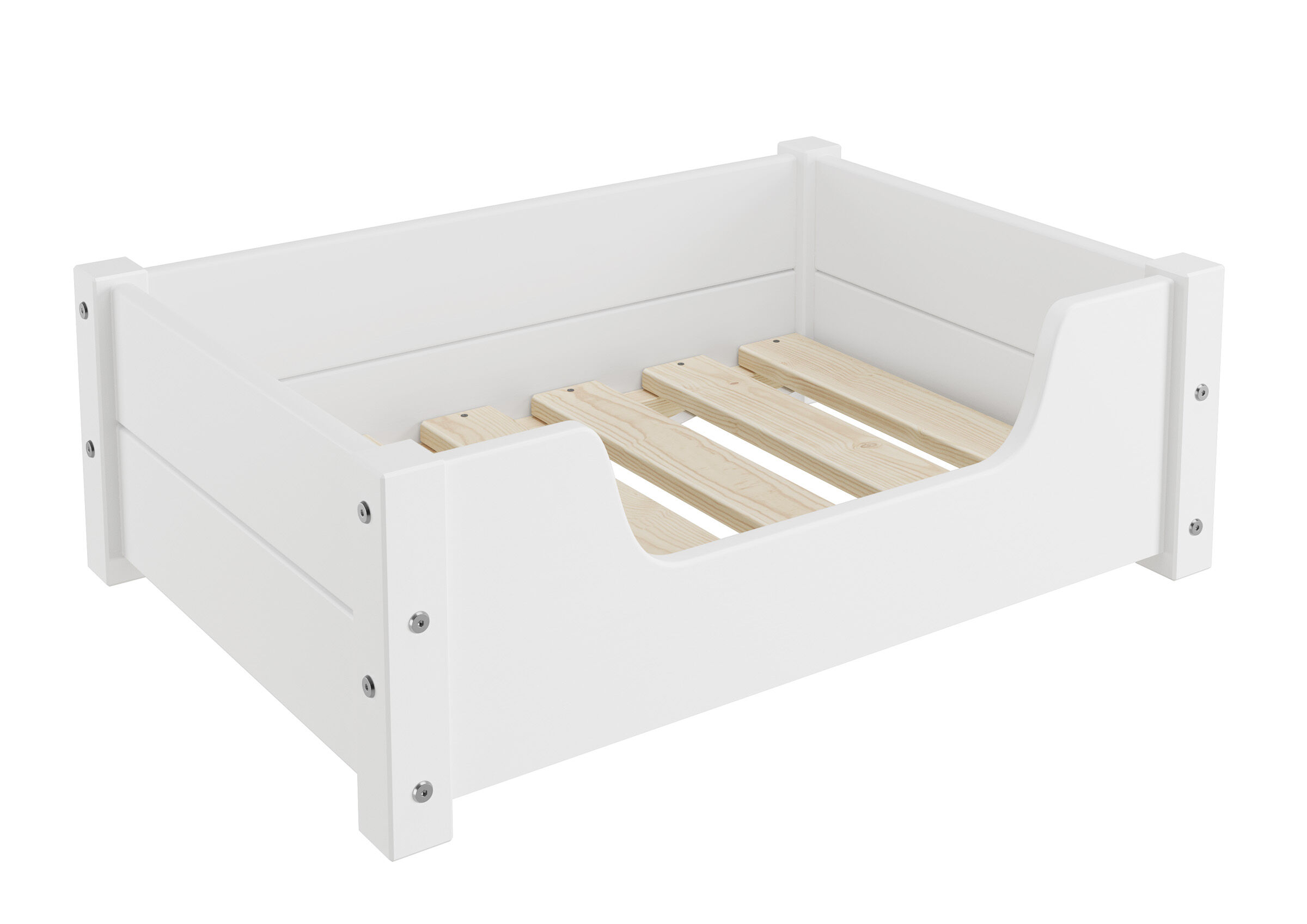 luxuriöses Tierbett mit Lattenrost Holzbett für Haustiere 60x40 cm