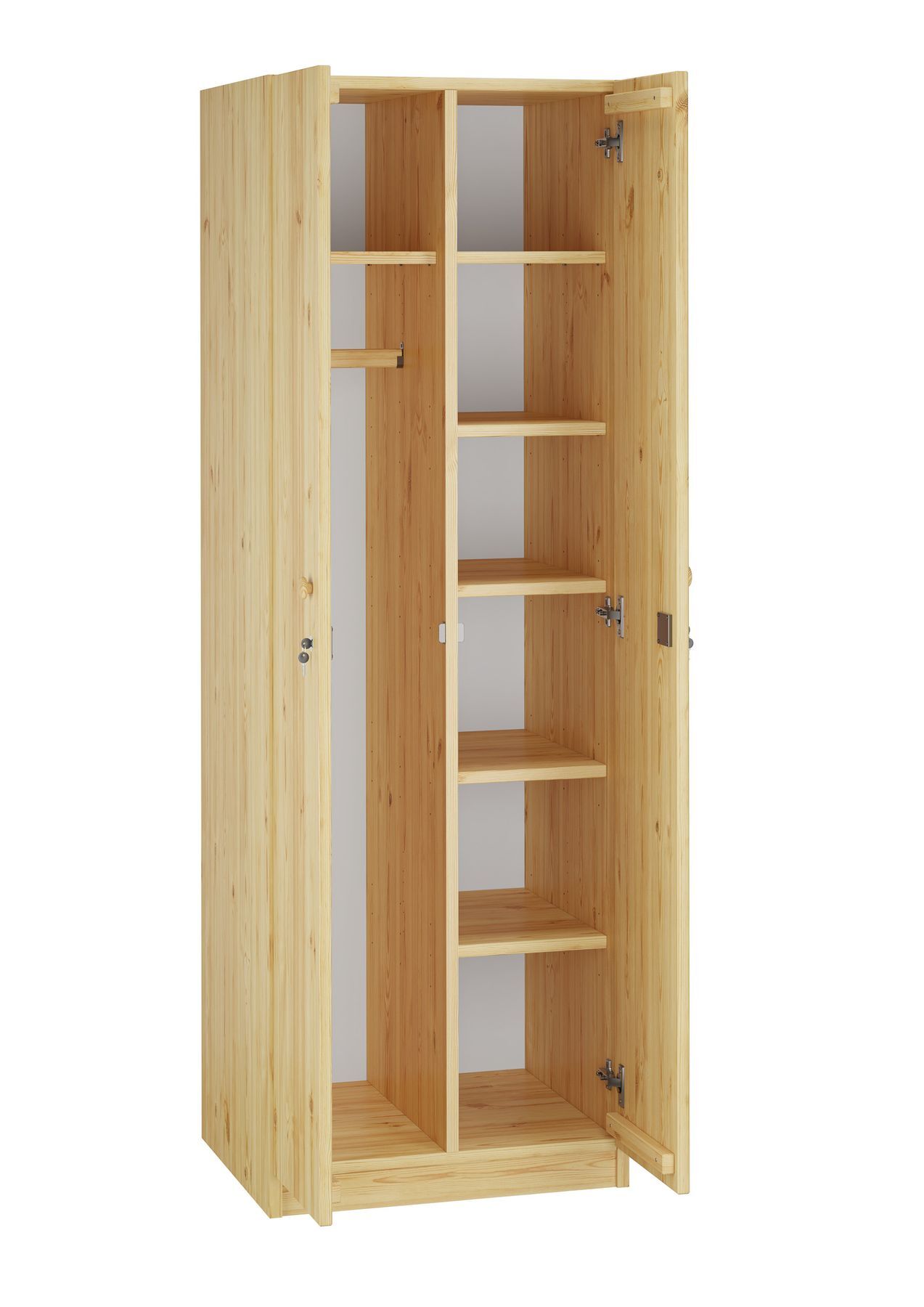 Schrank, Vorratsschrank, Holzschrank, Hängeschrank, Regal, Massivholz Schrank aus Kiefer