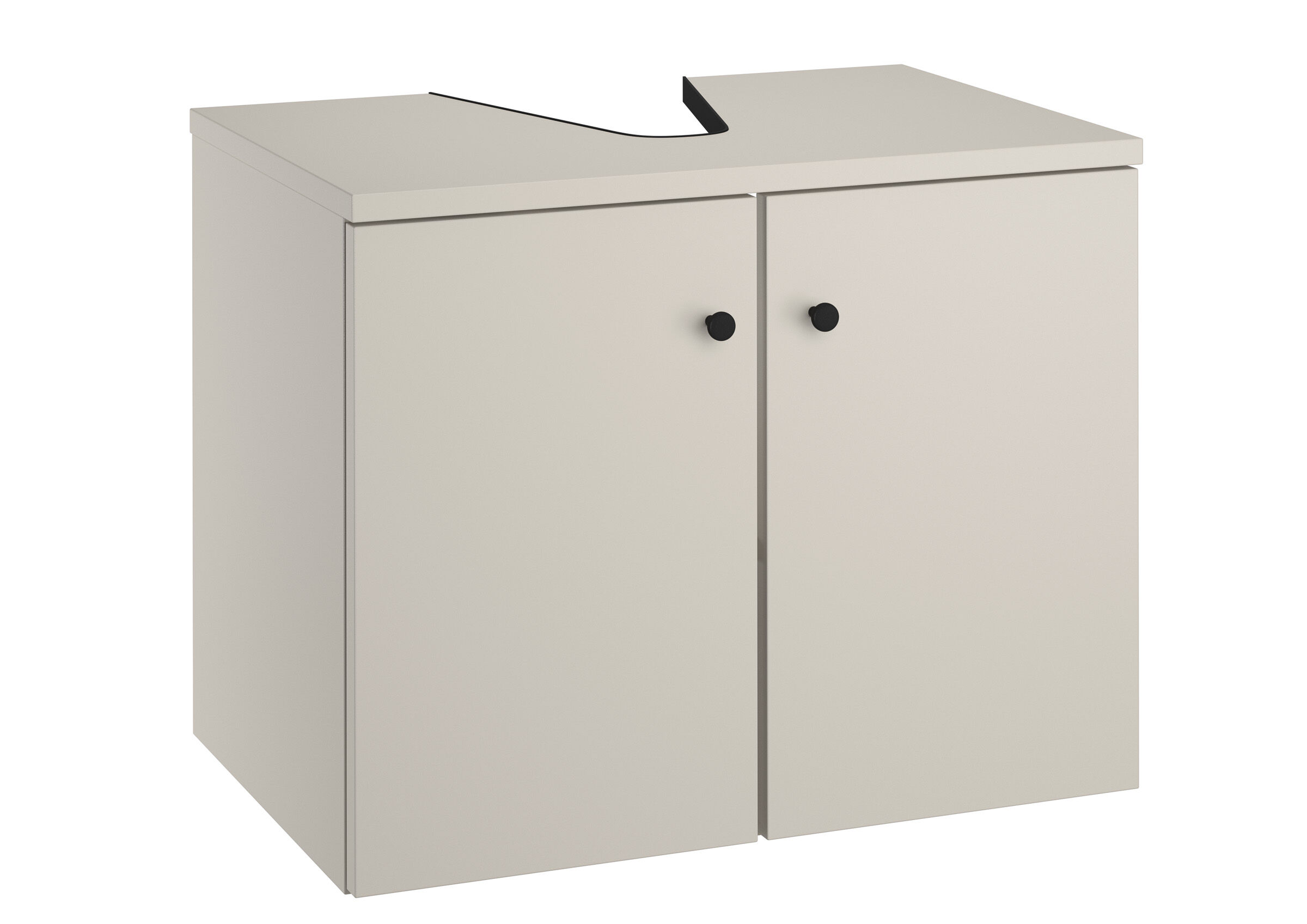 Sideboard, Schrank, Doppelflügel, Beige, Griffe, Waschtisch Kiesel