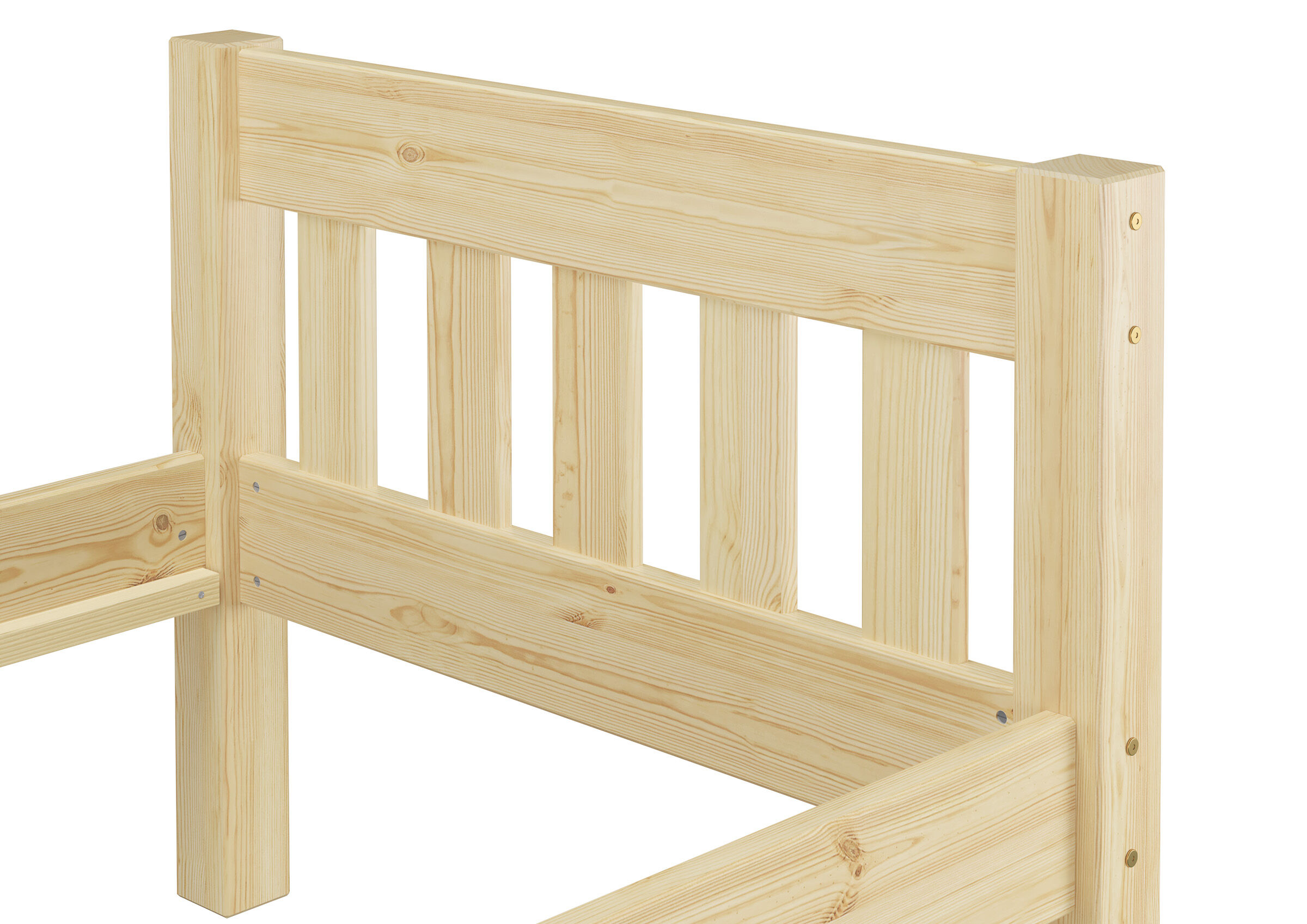 holzbett, holz, kopfteil, latten, korpus, Kopflehne des Einzelbettes 90x200