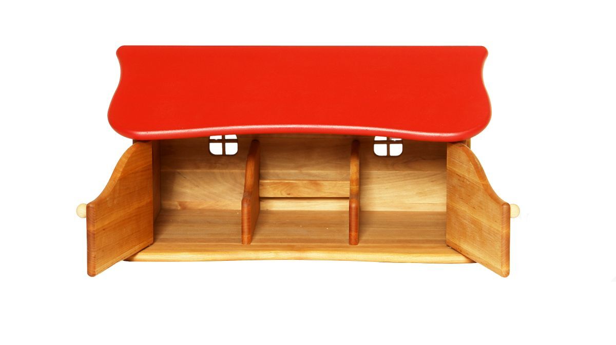 Kinderküche, Holz, Wohnküche, Rot, offene Türen, Holzscheune für Kinder
