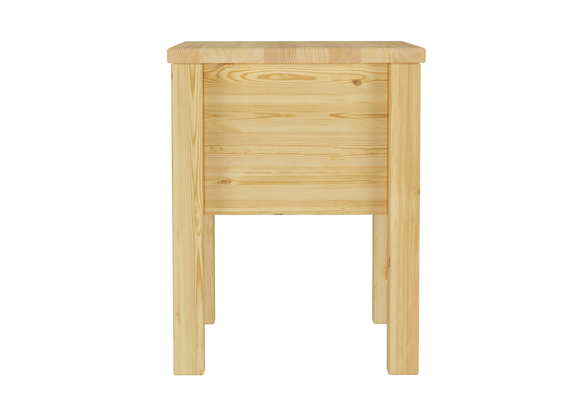 Beistelltisch, Nachtisch, Holz, Naturholz, Schublade, Seitenansicht Nachttisch Kiefer natur
