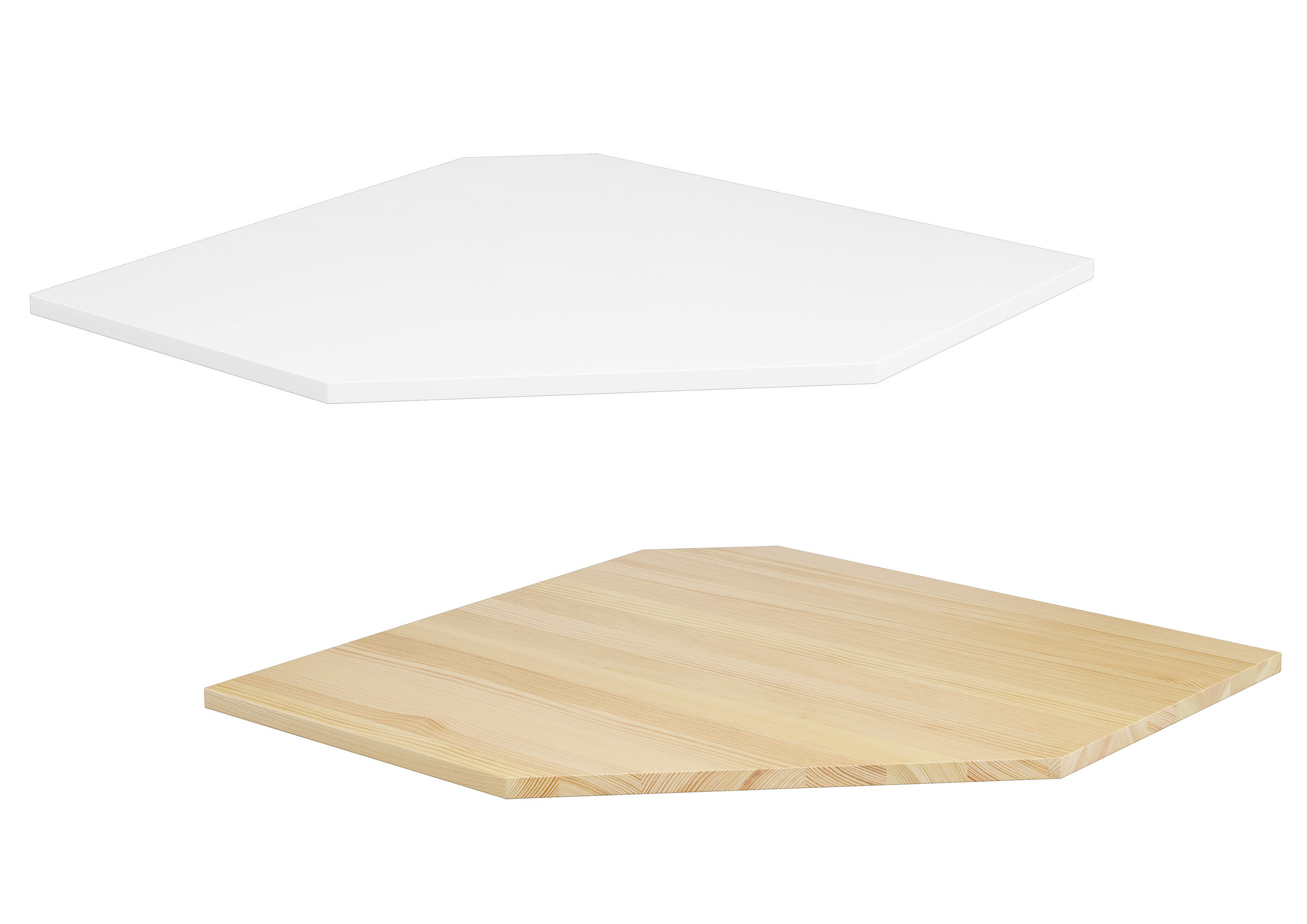 Sperrholz, Holz, Mobiliar, Tabelle, Tischplatte Kiefer Natur oder Weiß