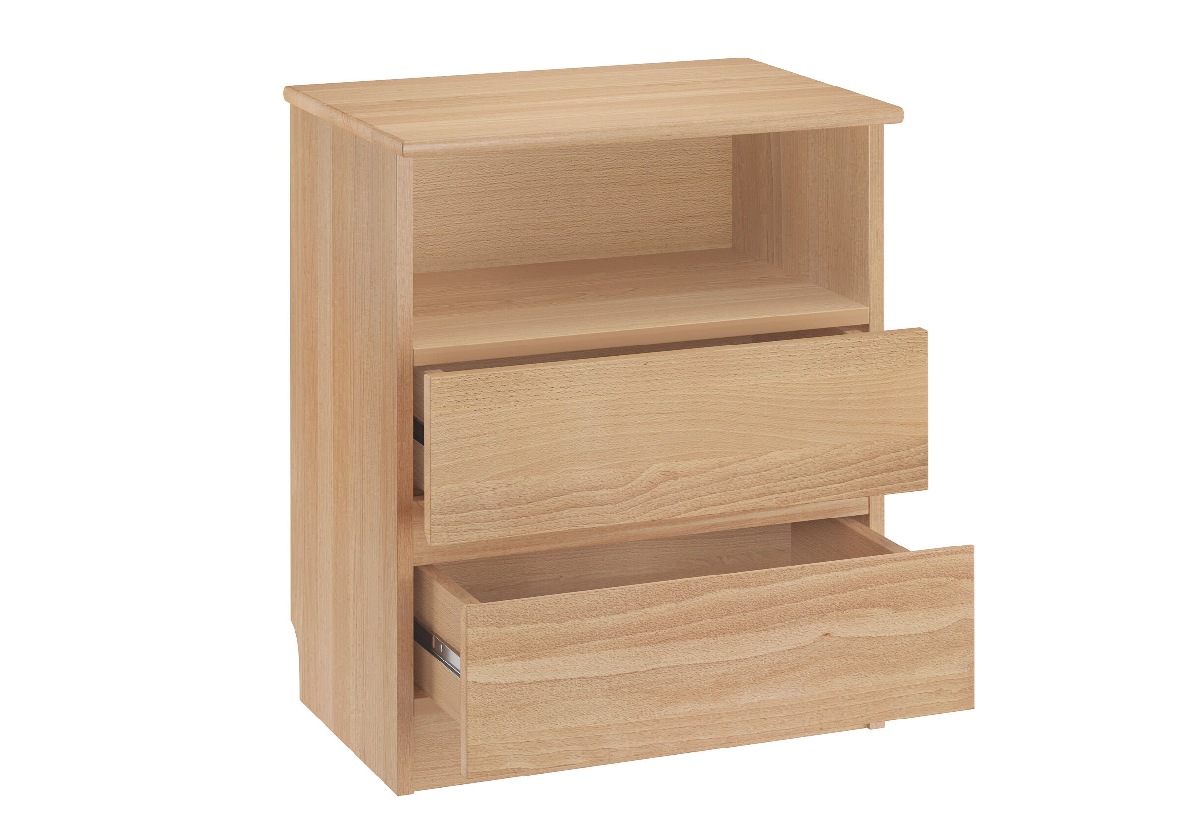 Nachttisch, Nachtkommode, Holz, Schubladen, Massivholz, Kommode Buche