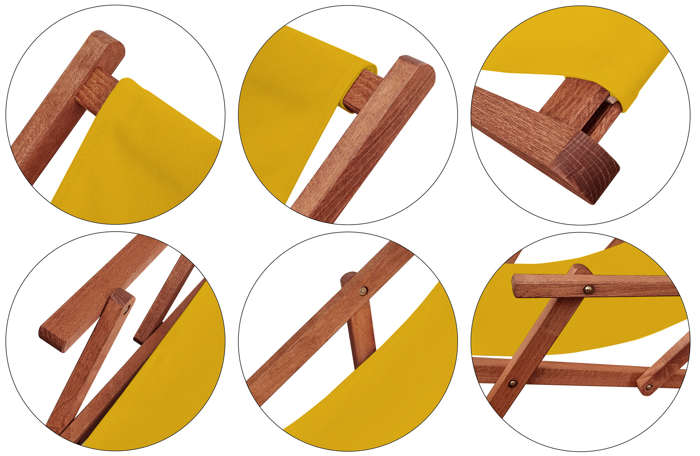 Holz, Detailbild des Sitzstoffs und dunklen Buche-Gestells