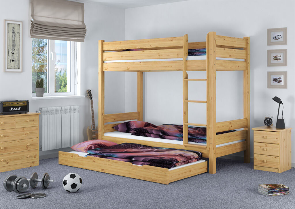 holzbetten, Stockbett, Etagenbett, Katzensicht, Kinderzimmermöbel, Schlafzimmerbild Etagenbett