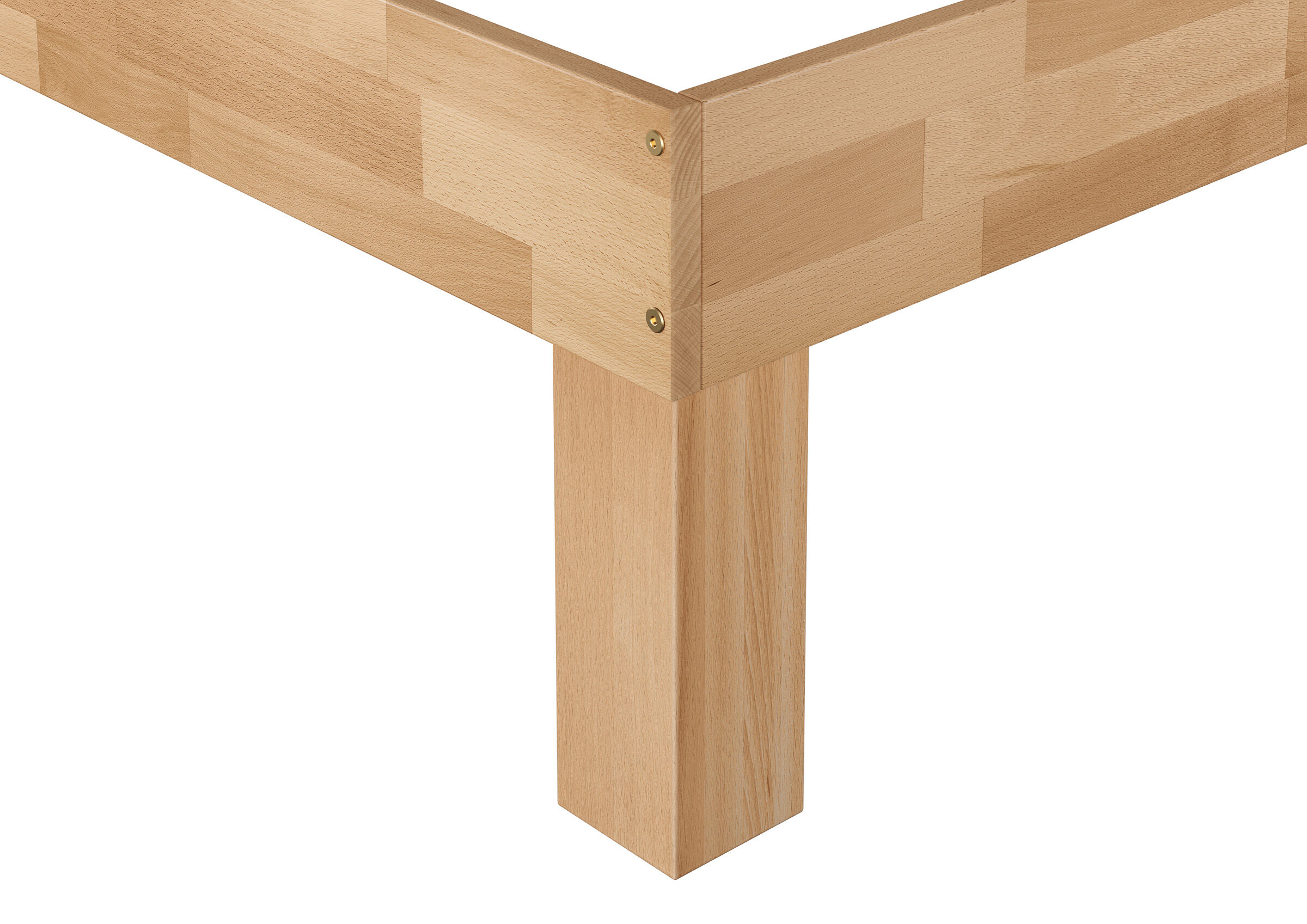 holz, tischbein, eckverbindung, holzwerkstoff, naturholz, Hoher Holzpfosten Buche geölt