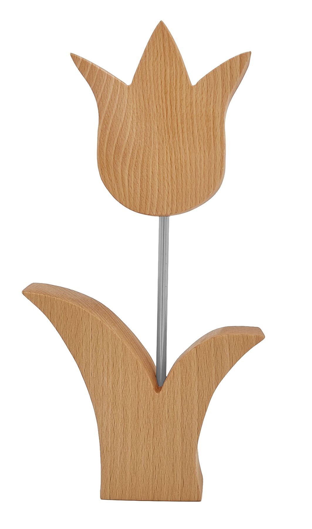 Holz, Tulpe, Dekoration, Kunstholz, Stifthalter, Kleine Tulpe aus Buche im Detail