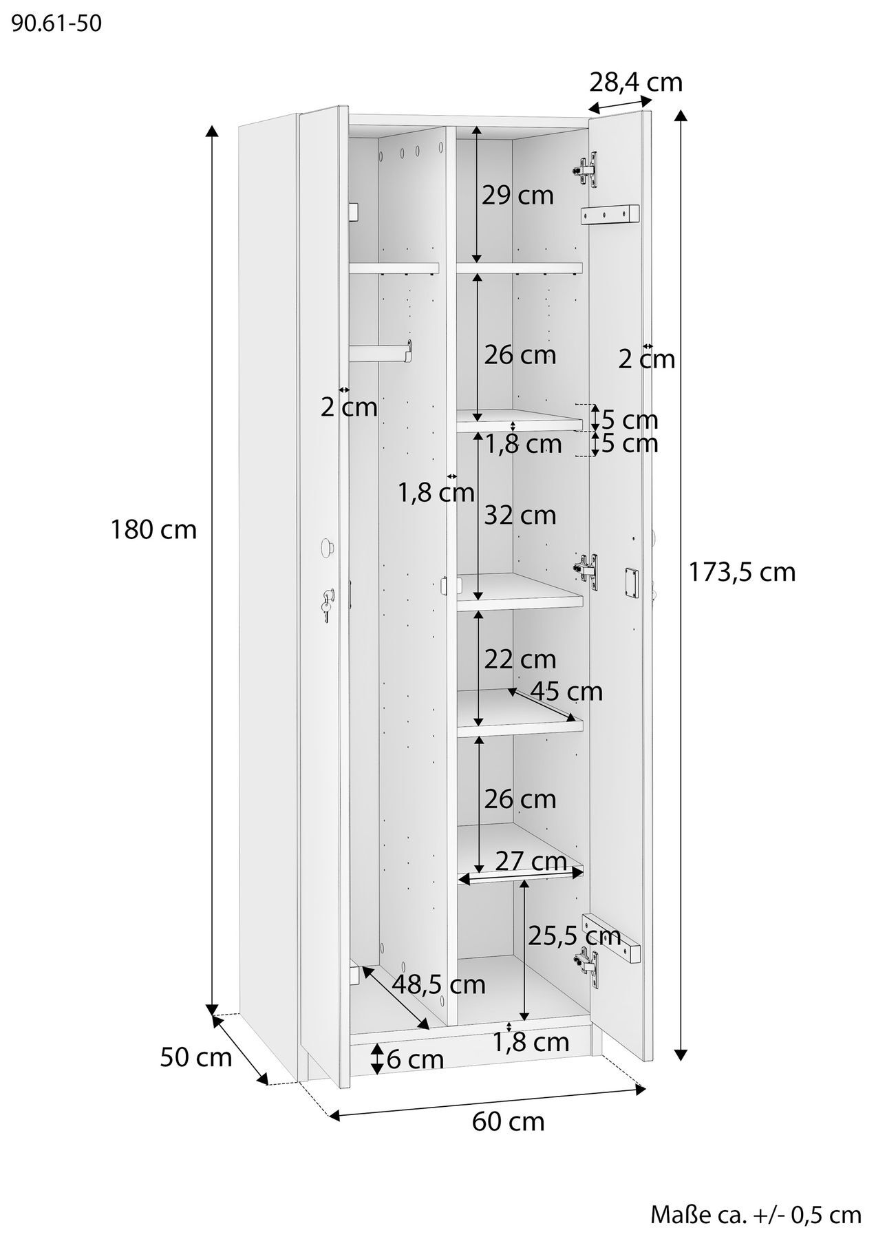 Schrank, Verschraubbar, Kleideraufbewahrung, Hängeschrank, Regalboden, Skizze Mehrzweckschrank