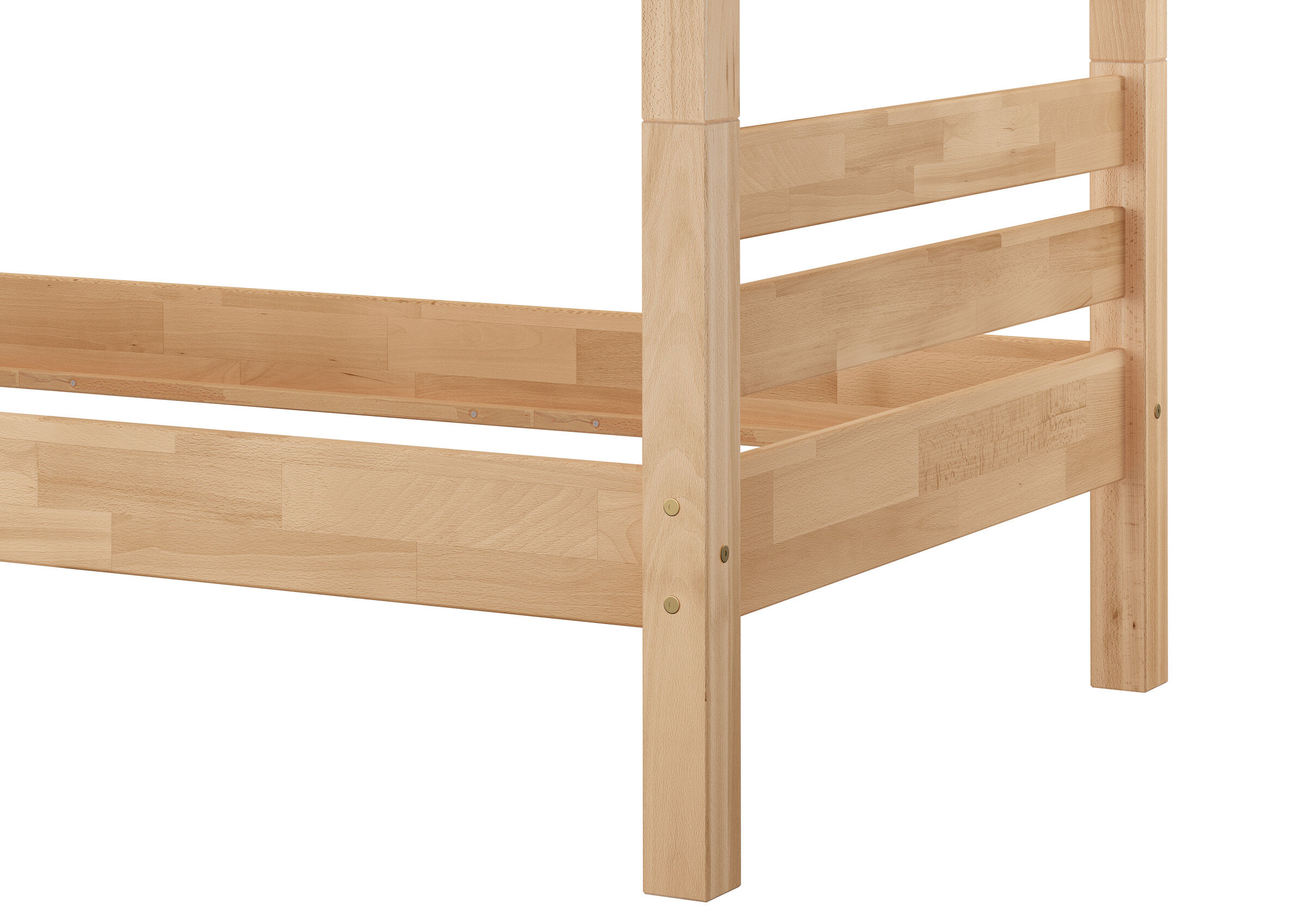 holz, bett, holzbettrahmen, holzbett, naturholz, Massivholz Etagenbett 100x200 cm