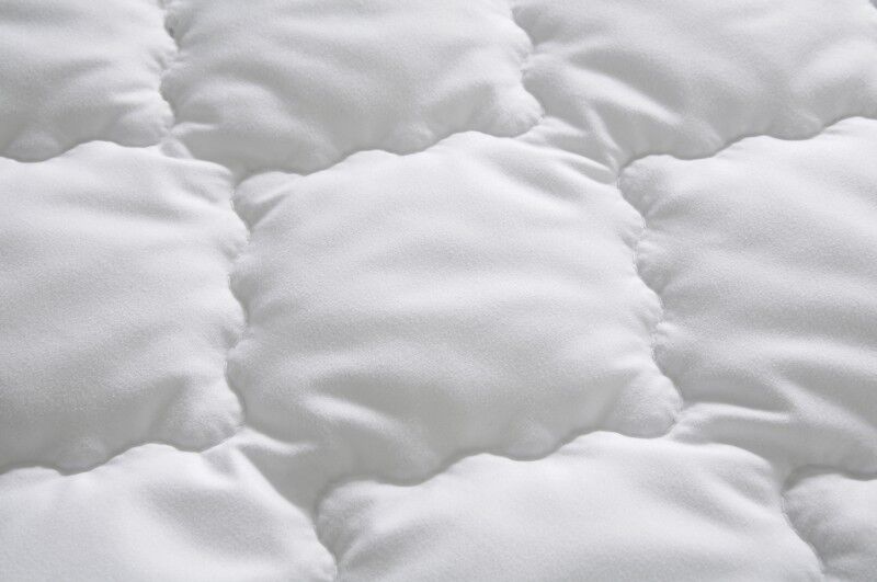 quilted, padded, white, comforter, stitching, Detailansicht Matratzenauflage