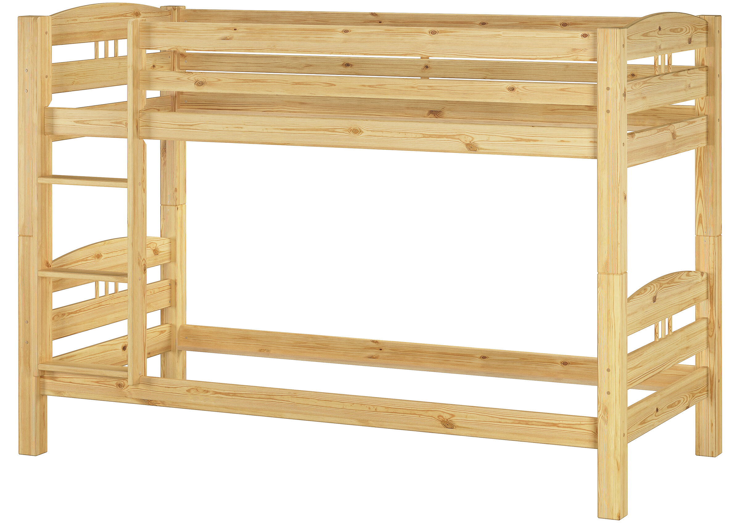 Hochbett, Holz, Kiefer, Spielturm, Bettgestell, Kinderbett Kiefer natur