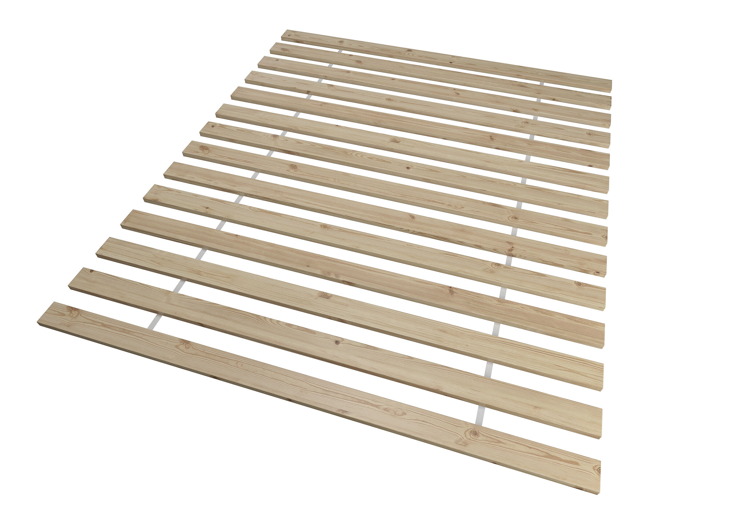 Rollrost 120x200 Lit en hêtre massif naturel très bas, 120x200 accessoires en option V-60.66-12