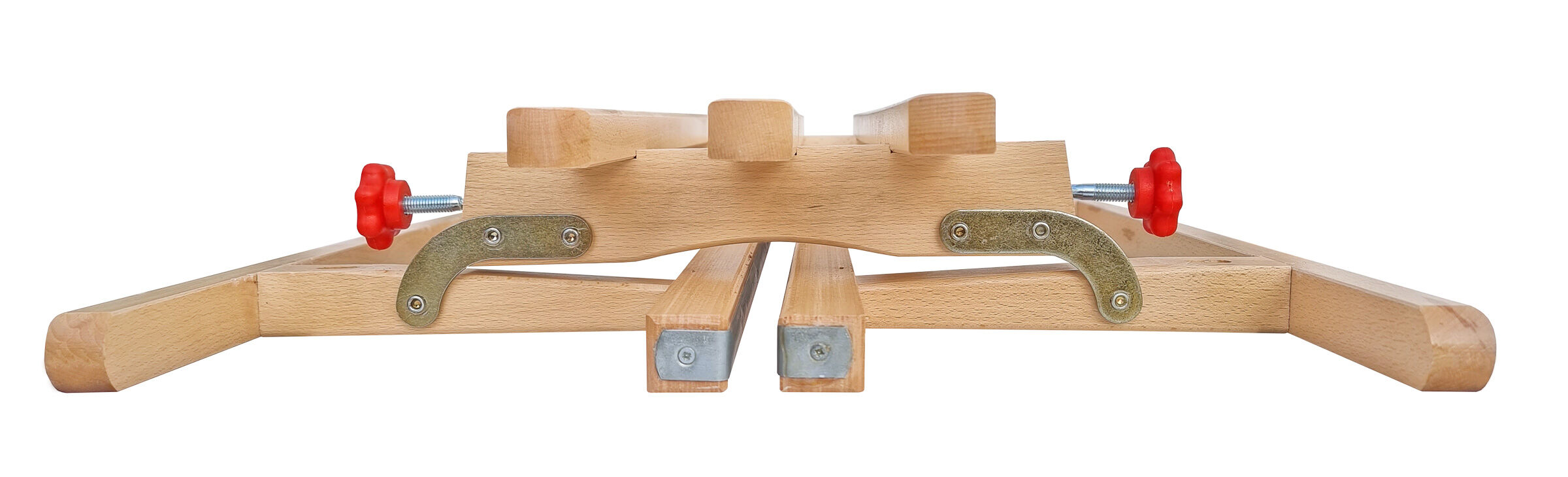 Wooden clamp, Holz-Klemmvorrichtung, Holzwerkzeug, Holzverbindung, Metallbeschläge, Klappbare Schlitten für Kinder