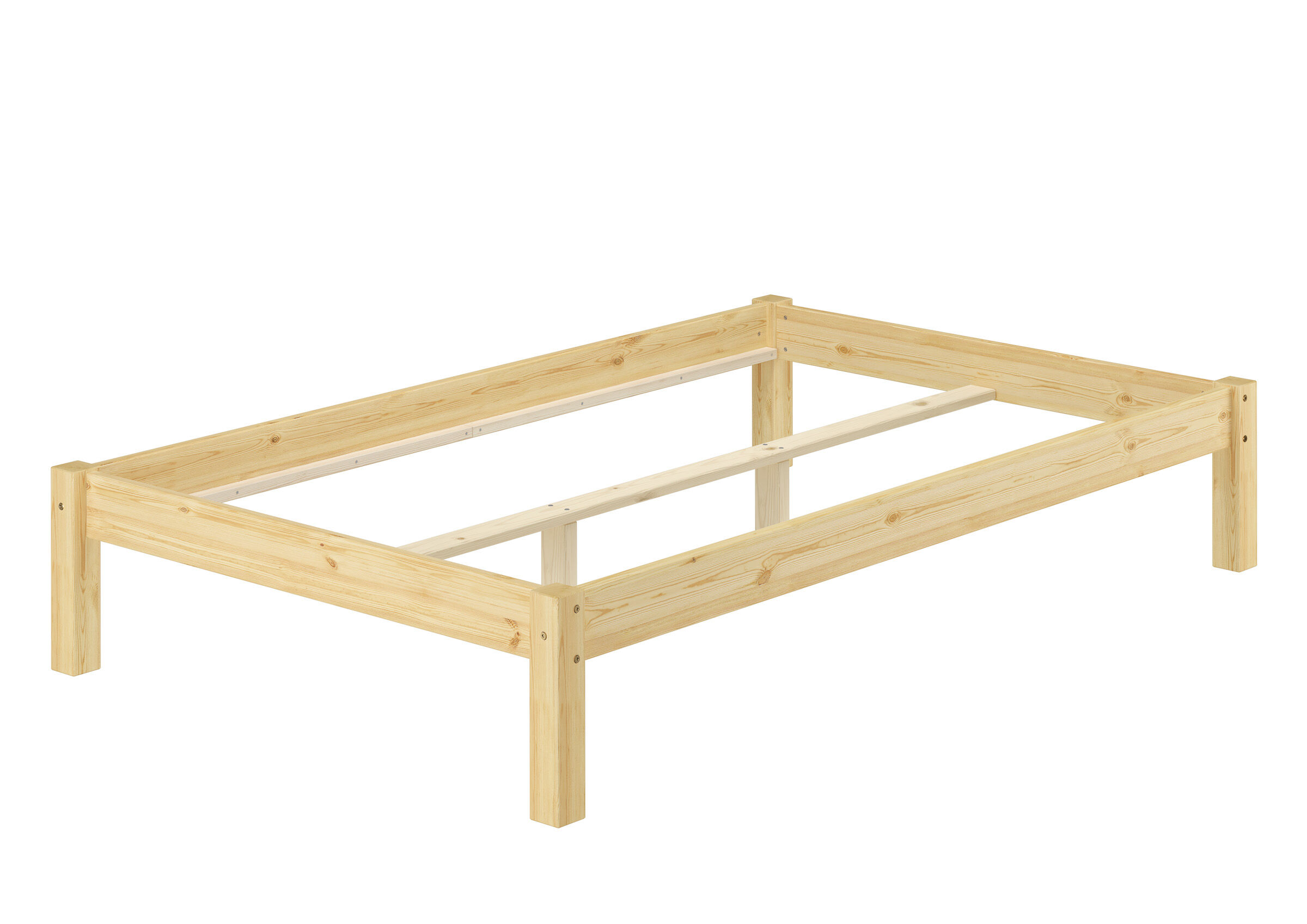 Holzrahmen, Kinderbettgestell, Kiefernholz, Holzlattenbed, Rahmenkonstruktion, Bettgestell Kiefer ohne Zubehör
