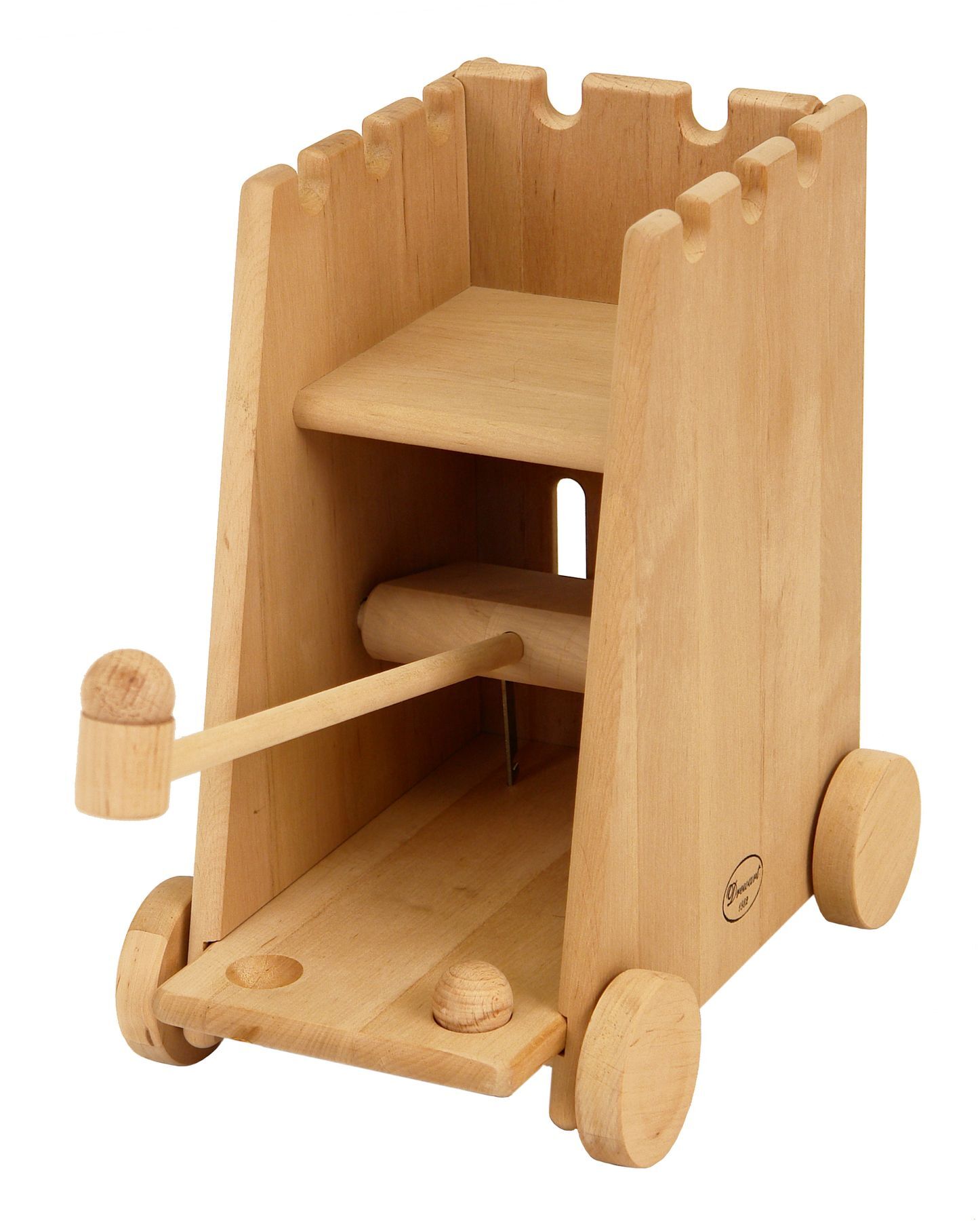 holz, holzspielzeug, kutsche, wagen, werkzeug, Katapult aus Holz für Ritterburg