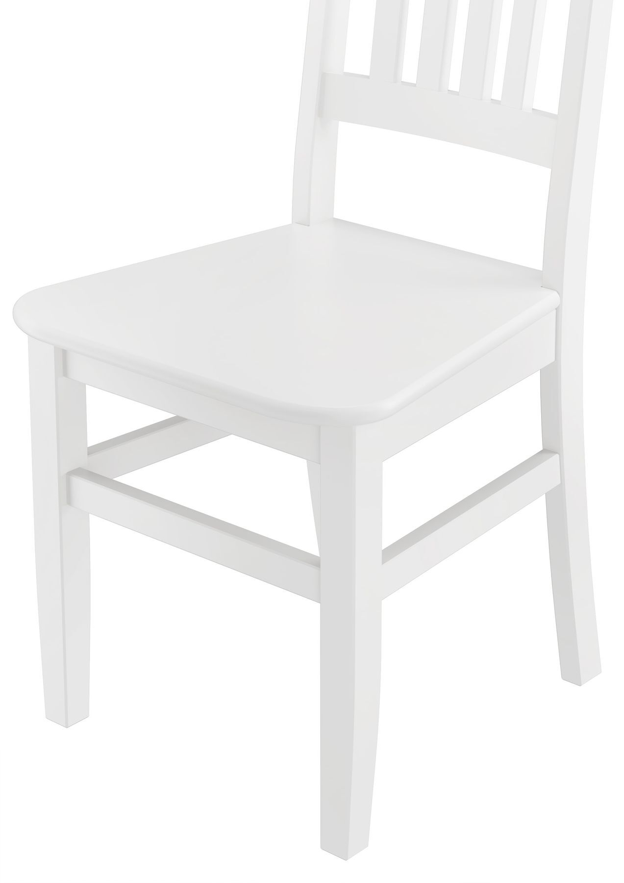 stuhl, holzstuhl, weiße farbe, sitzfläche, gerade linien, Küchenstuhl Kiefer weiß