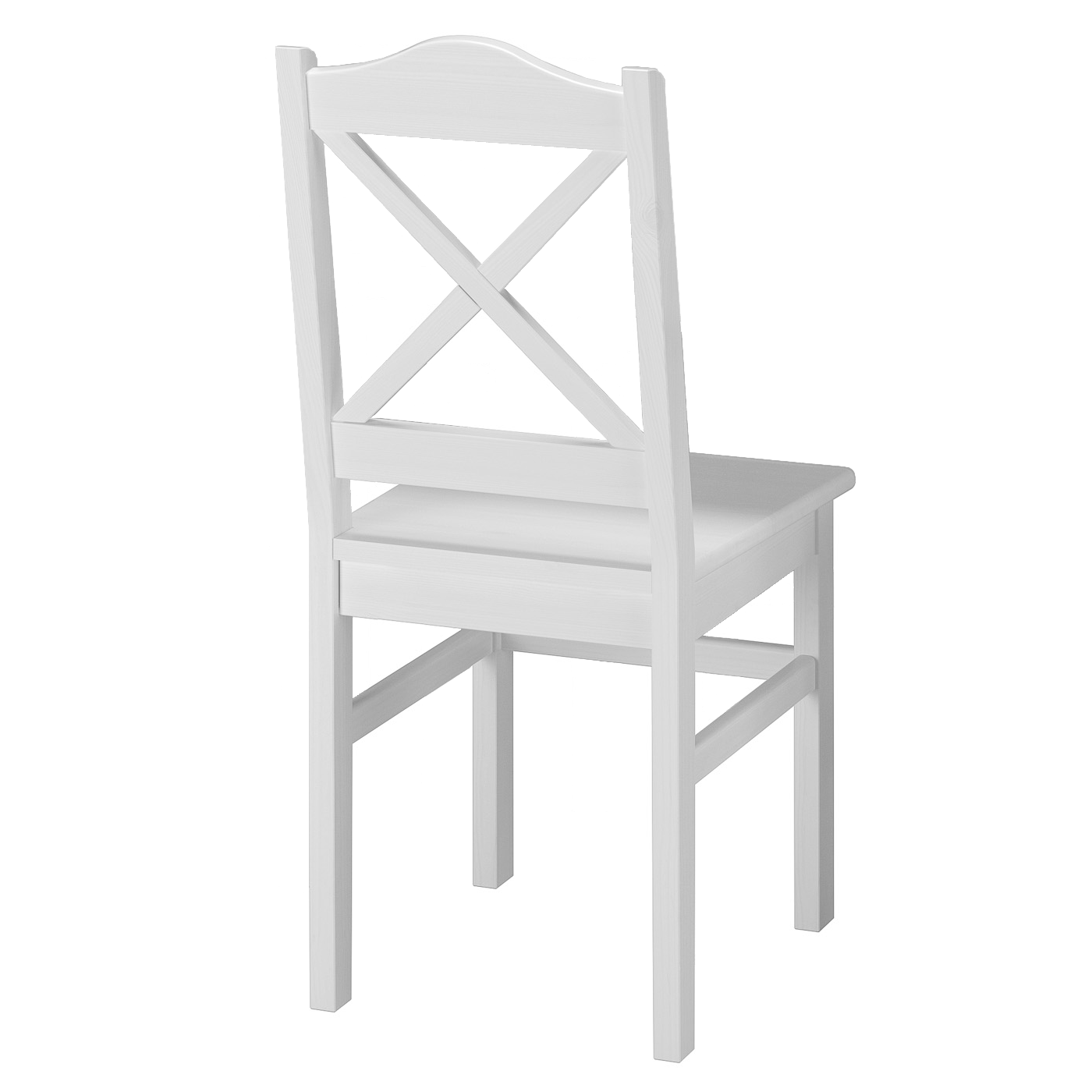 Moebel, Stuhl, Esszimmerstuhl Kiefer weiß