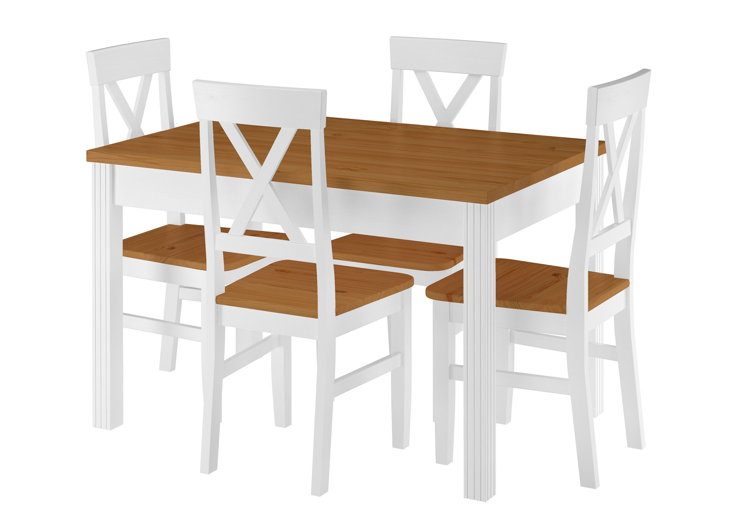 Esstisch, Holztisch, Holzplatte, weiße Möbel, Küche,