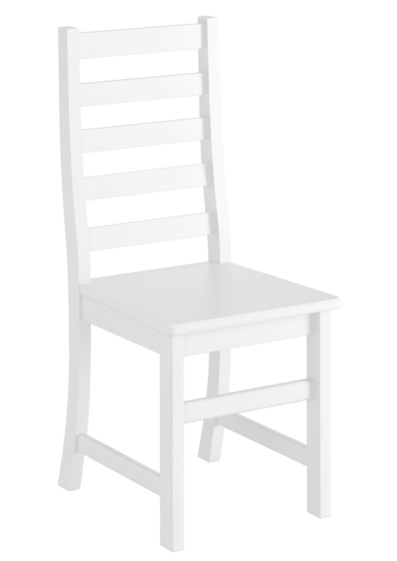 Moebel, Stuhl,  Stuhl aus Massivholz Kiefer mit elegant geschwungener Rückenlehne und geraden Streben