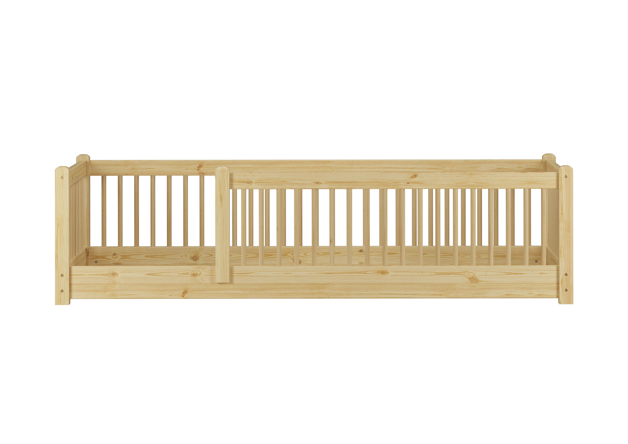 holz, bettanlage, gitterbett, babybett, straffe holz, Detailbild Kinderbett